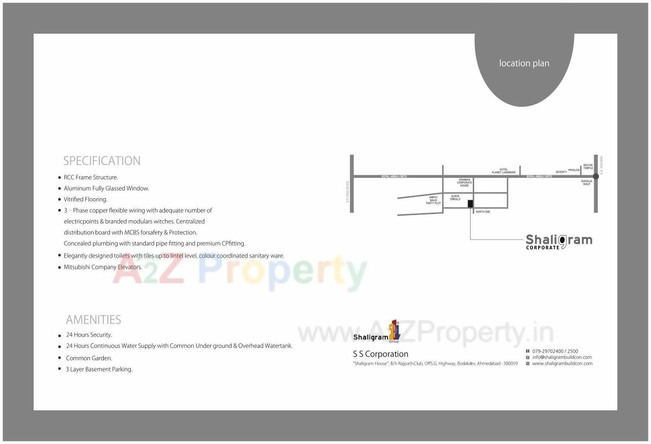  of real estate project Shaligram Corporates located at Makarba, Ahmedabad, Gujarat