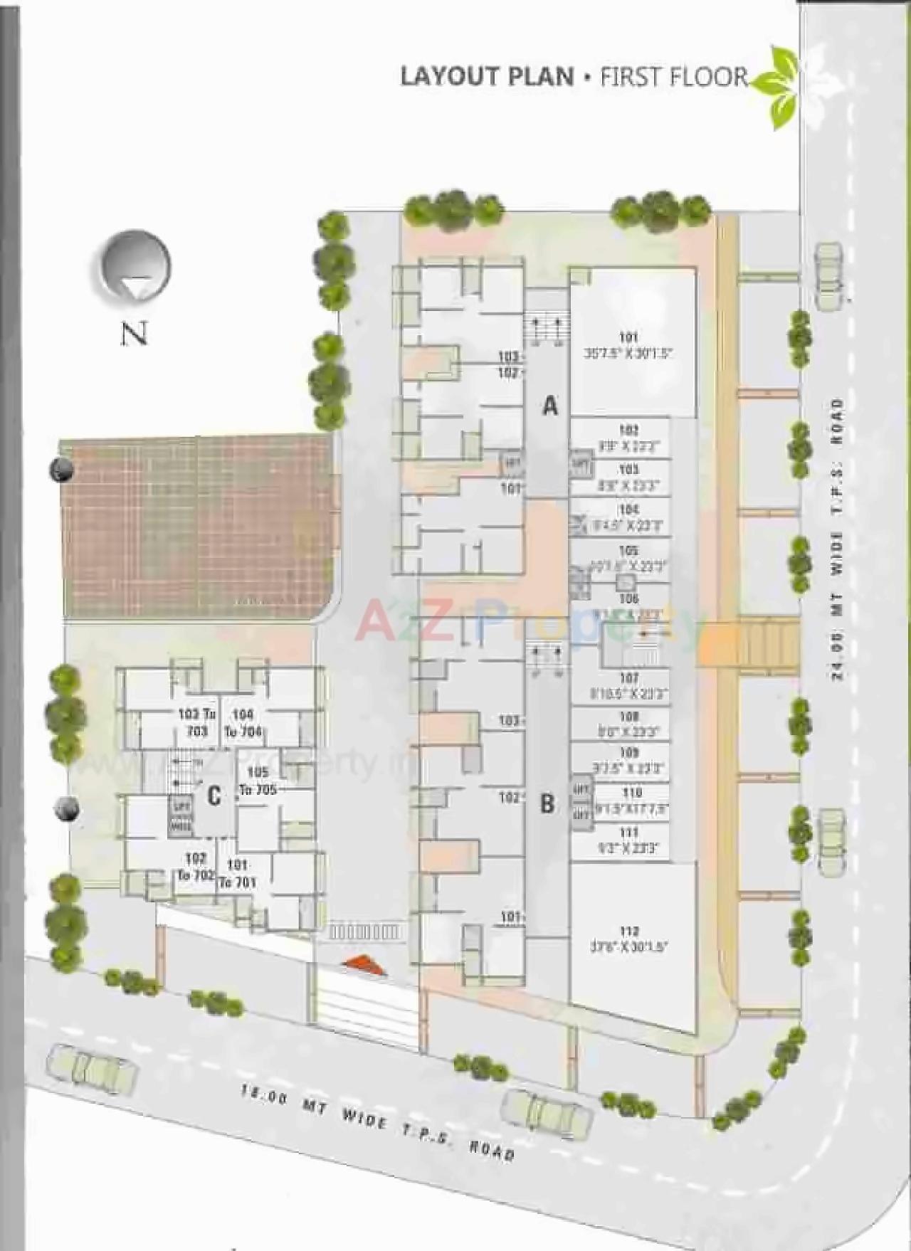 Layout of real estate project Shaligram Lake View located at Nikol, Ahmedabad, Gujarat