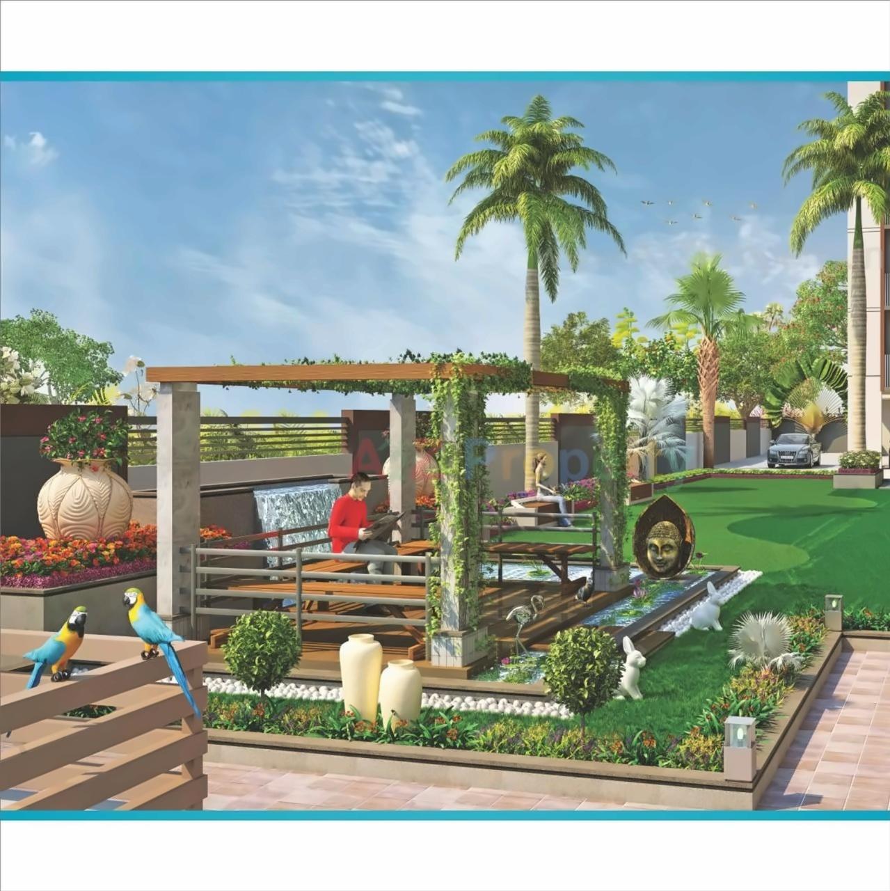 3D Elevation of real estate project Shaligram Plus located at Chandlodiya, Ahmedabad, Gujarat