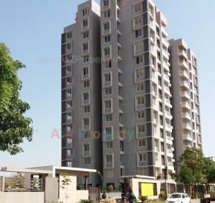 Elevation of real estate project Shaligram Plush located at Thaltej, Ahmedabad, Gujarat
