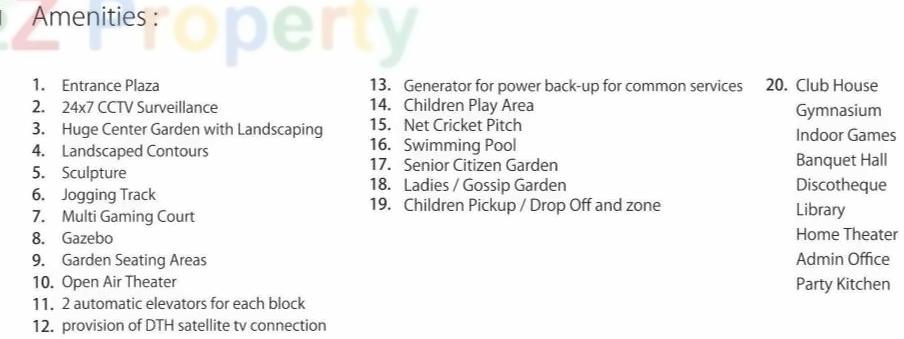 Amenities of Shaligram Prime