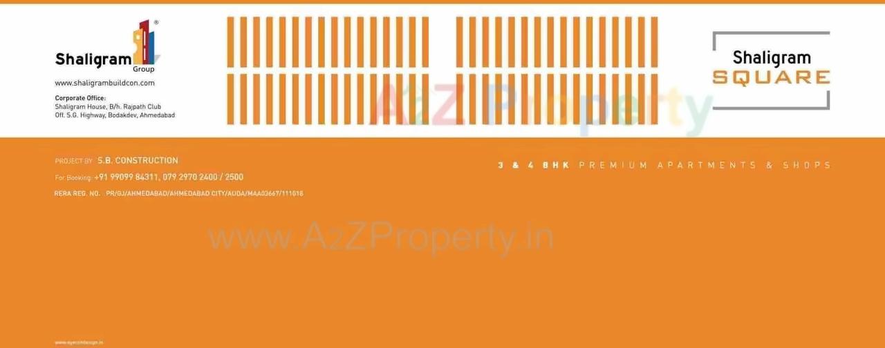  of real estate project Shaligram Square located at Gota, Ahmedabad, Gujarat