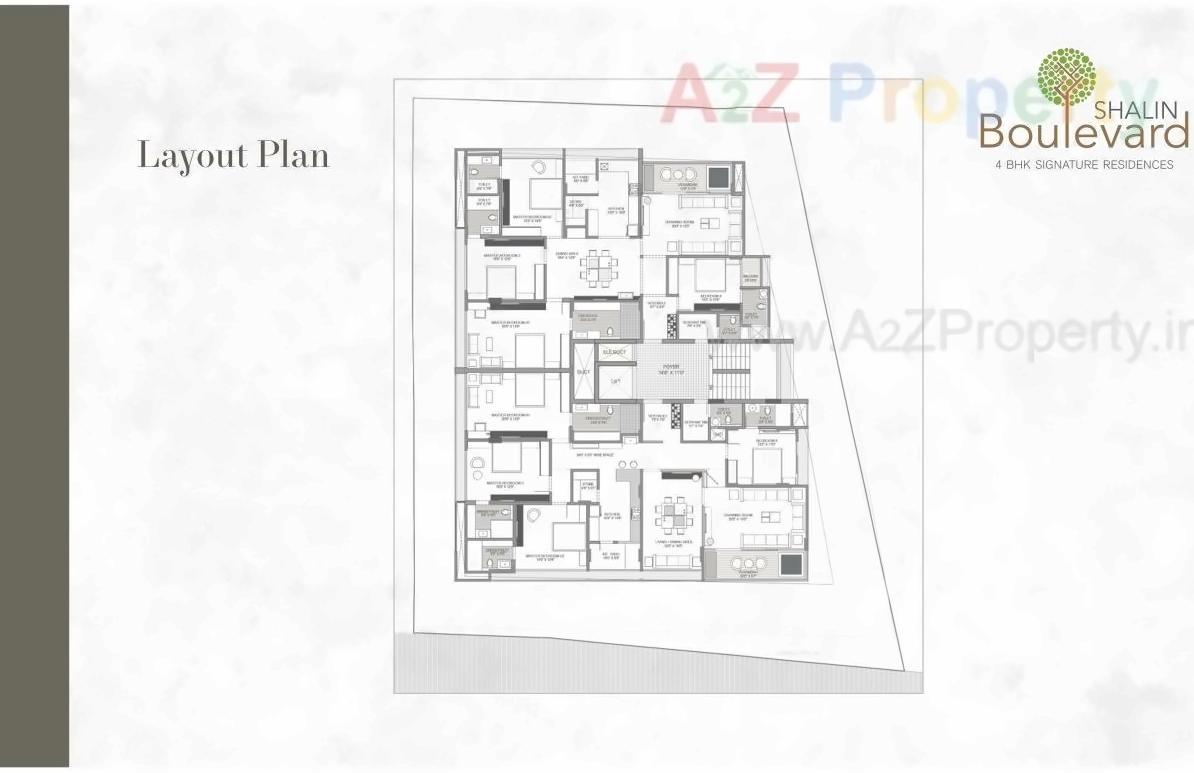 Layout of real estate project Shalin Boulevard located at Shekha, Ahmedabad, Gujarat