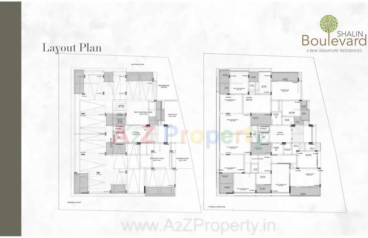 Layout of real estate project Shalin Boulevard located at Shekha, Ahmedabad, Gujarat