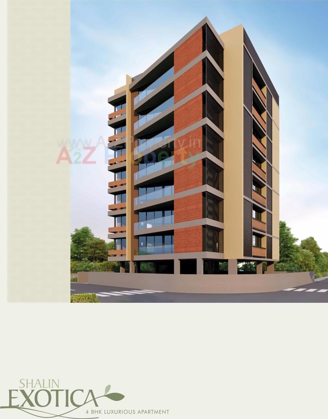 3D Elevation of real estate project Shalin Exotica located at Paldi, Ahmedabad, Gujarat