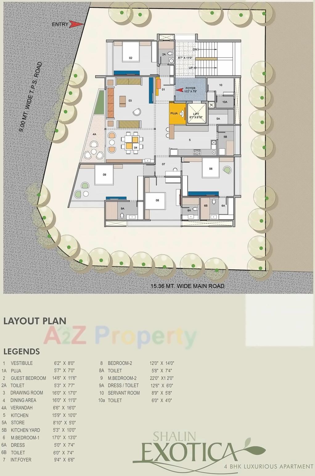 Layout of real estate project Shalin Exotica located at Paldi, Ahmedabad, Gujarat