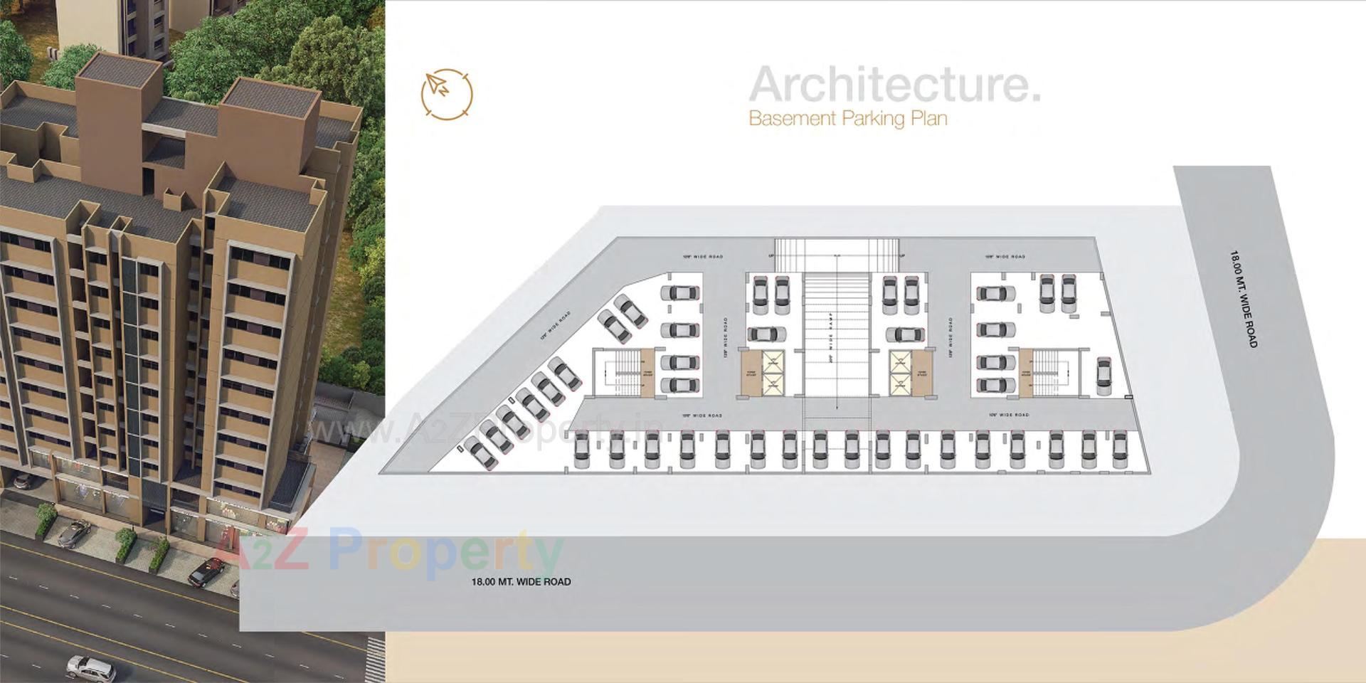 Layout of real estate project Shalin Heights located at Vinzol, Ahmedabad, Gujarat