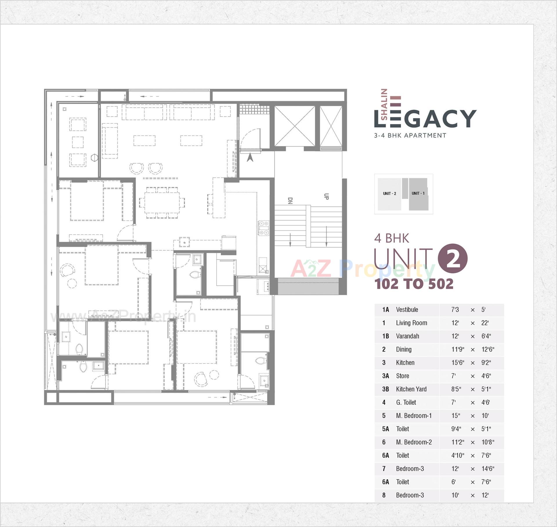 Layout of real estate project Shalin Legacy located at Paldi, Ahmedabad, Gujarat