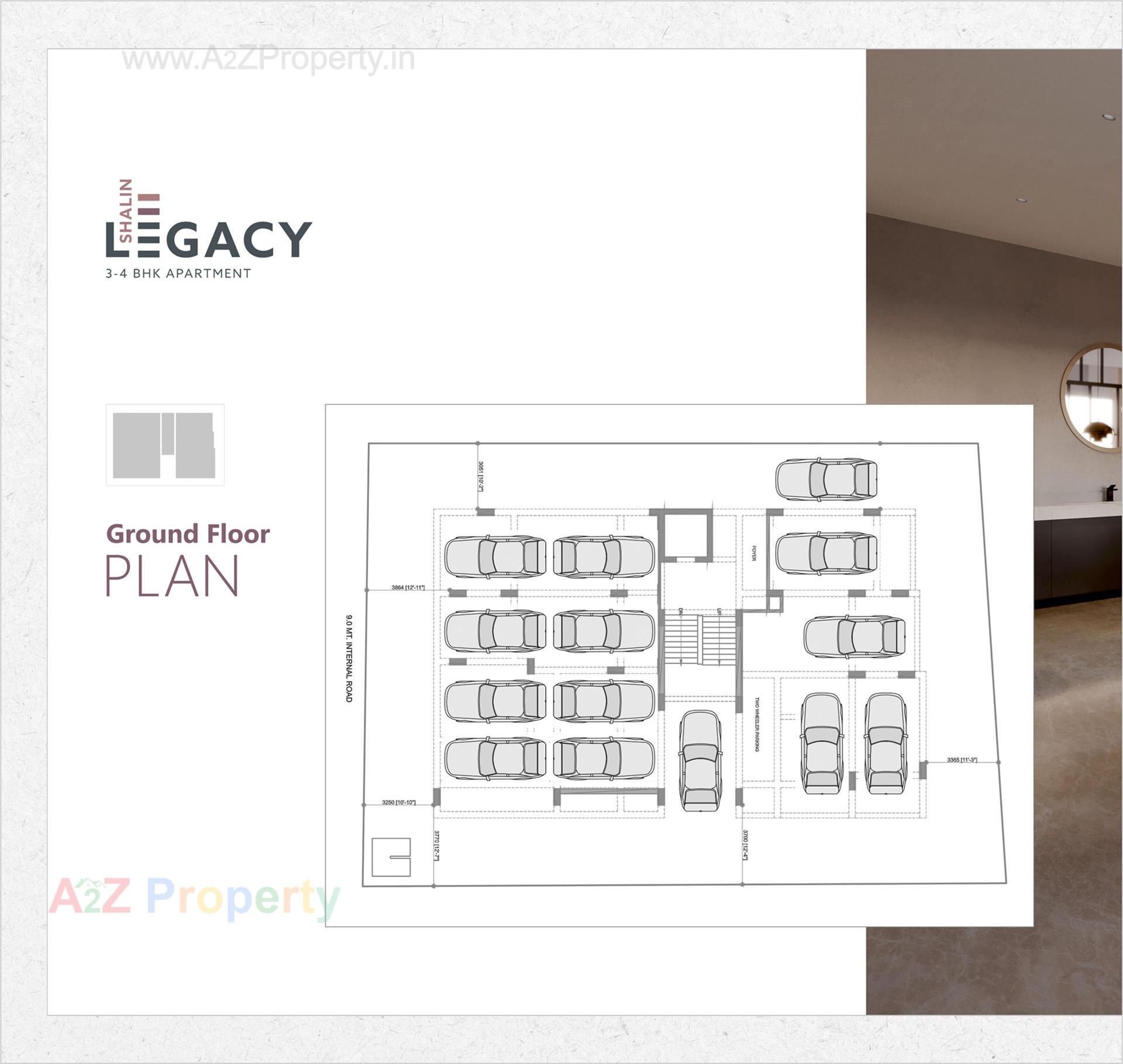 Layout of real estate project Shalin Legacy located at Paldi, Ahmedabad, Gujarat