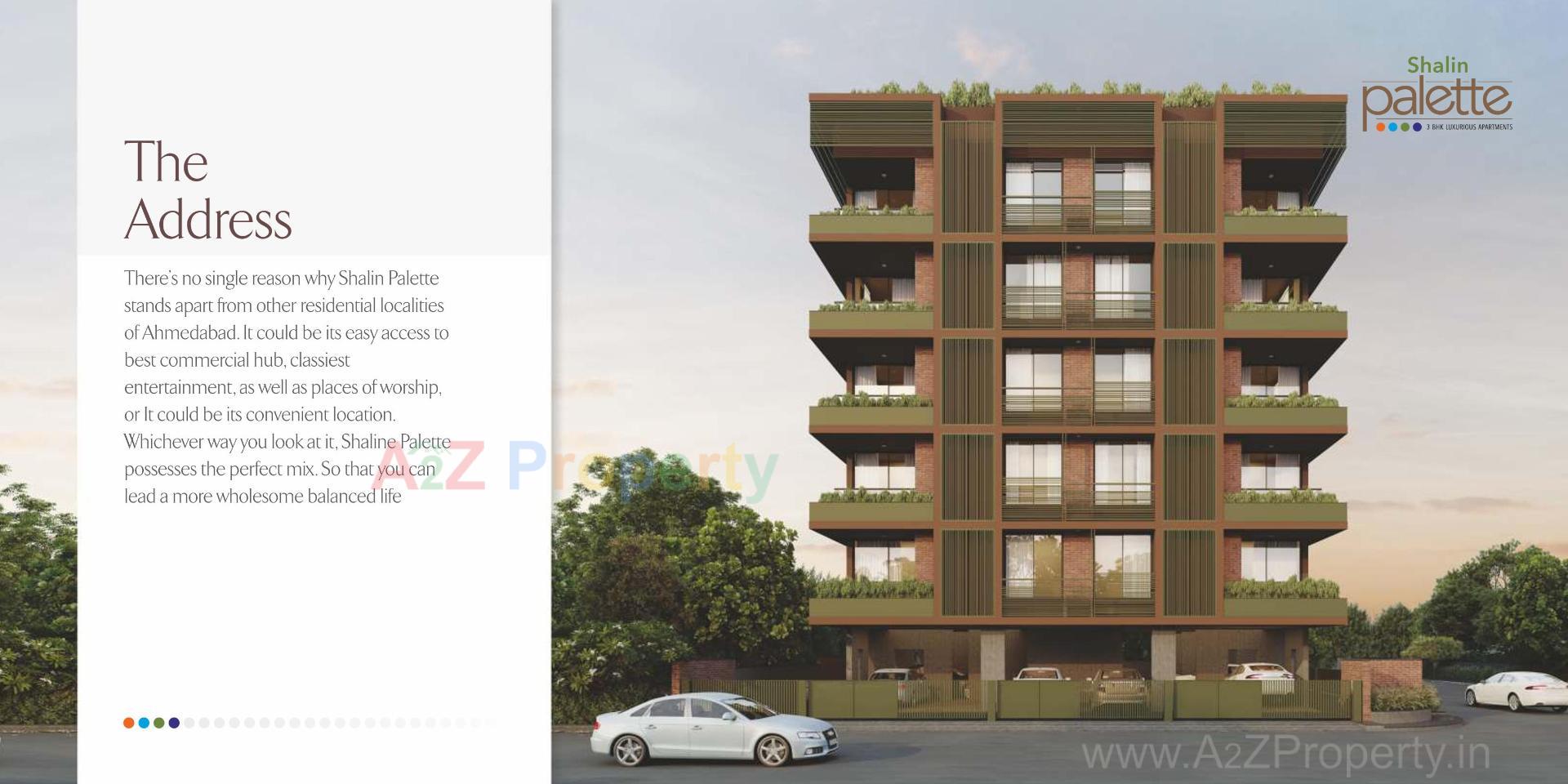 3D Elevation of real estate project Shalin Palette located at Paldi, Ahmedabad, Gujarat