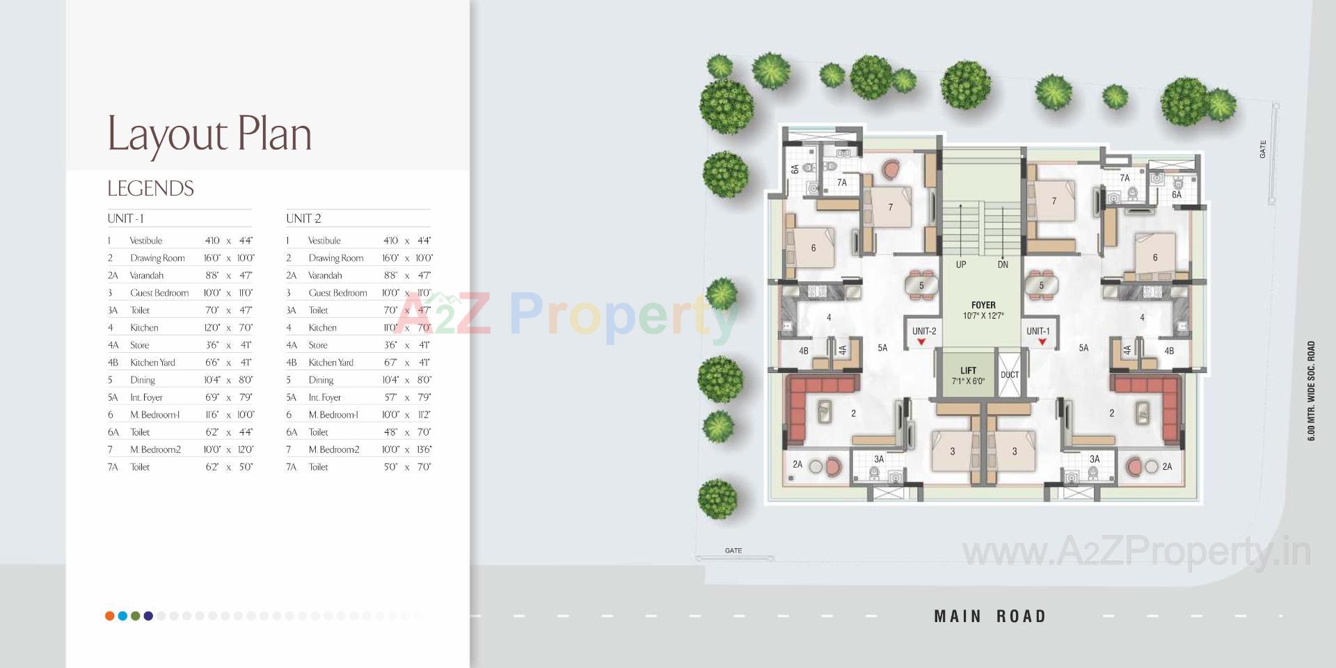 Layout of real estate project Shalin Palette located at Paldi, Ahmedabad, Gujarat
