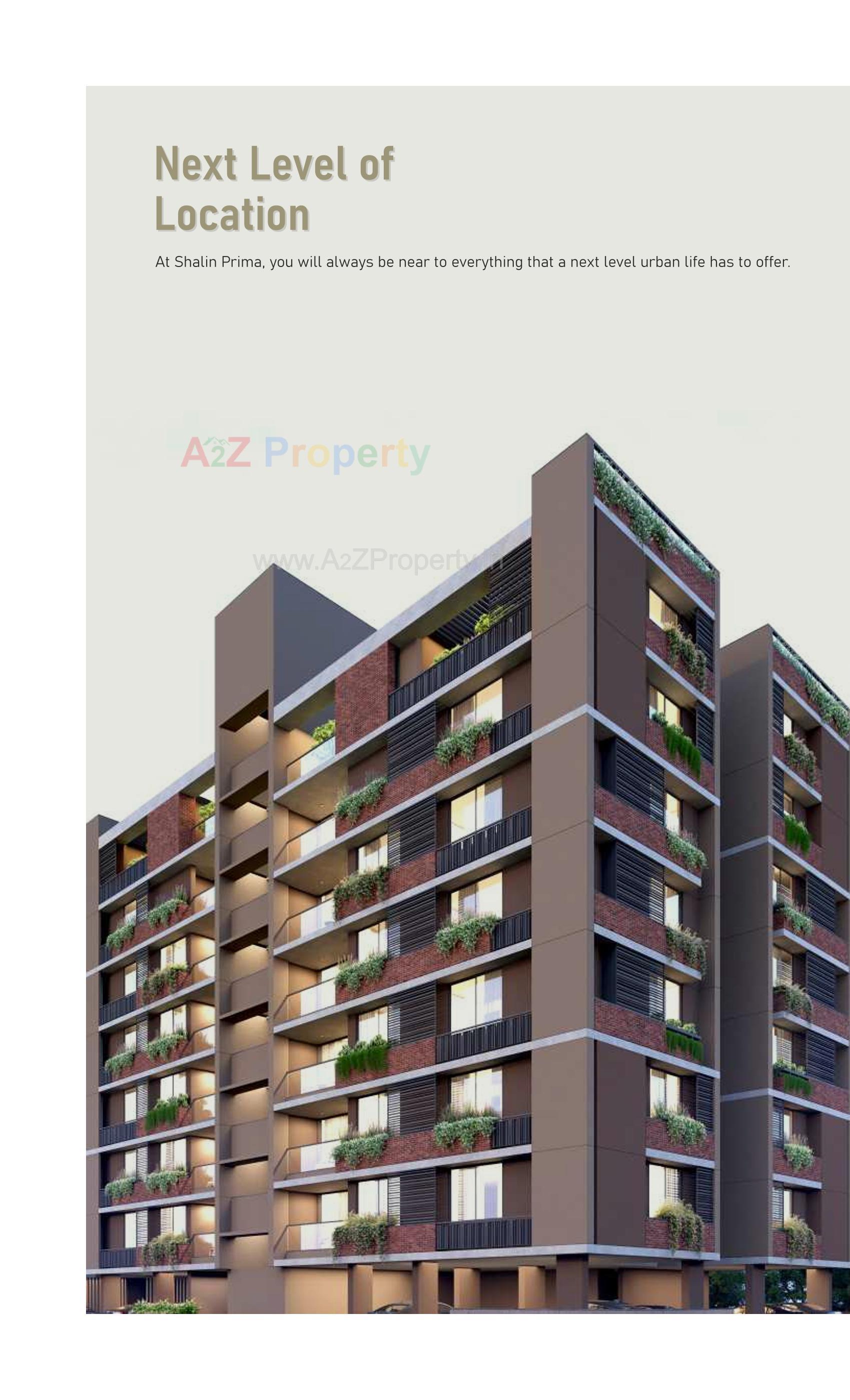 3D Elevation of real estate project Shalin Prima located at Paldi, Ahmedabad, Gujarat