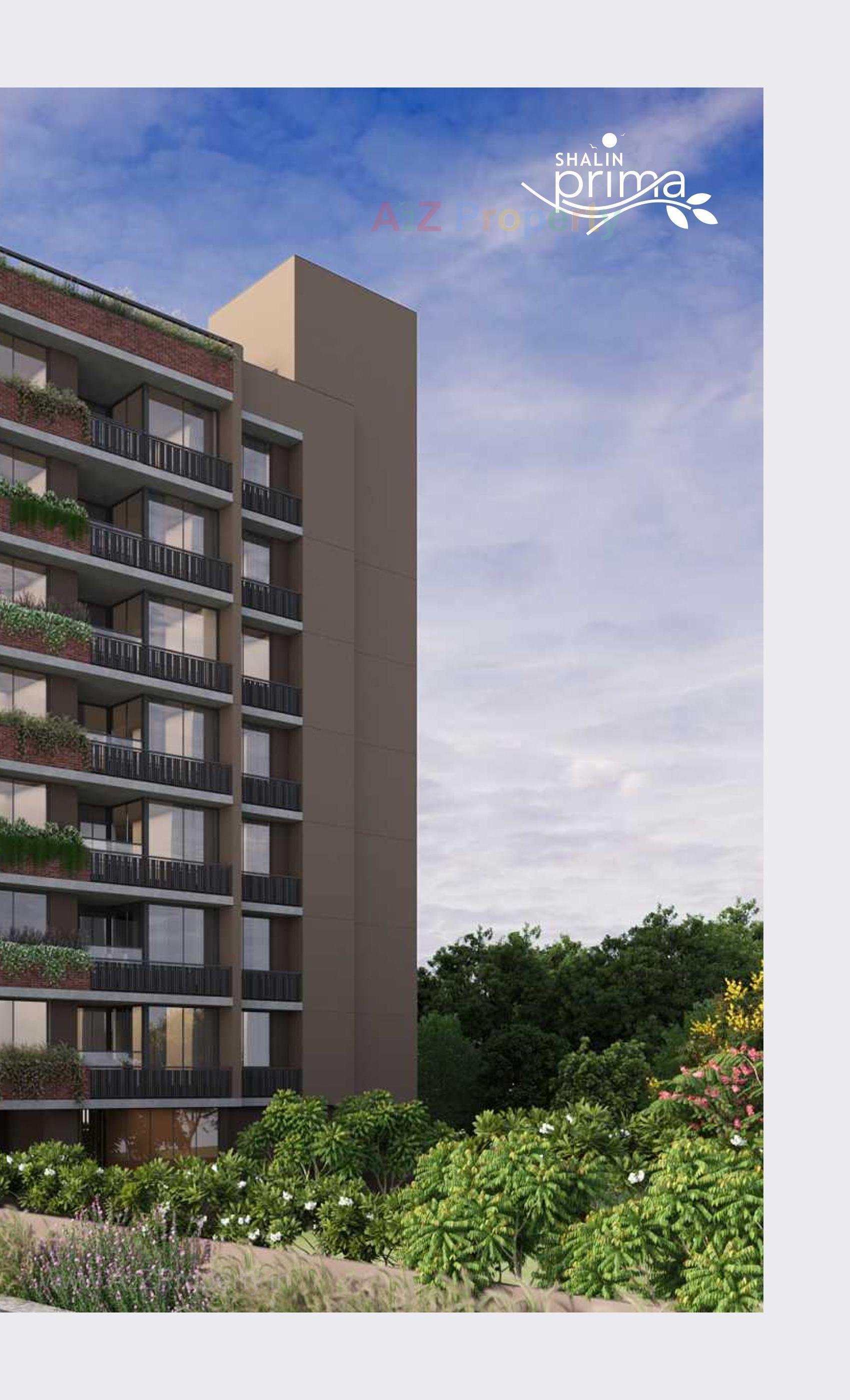 3D Elevation of real estate project Shalin Prima located at Paldi, Ahmedabad, Gujarat
