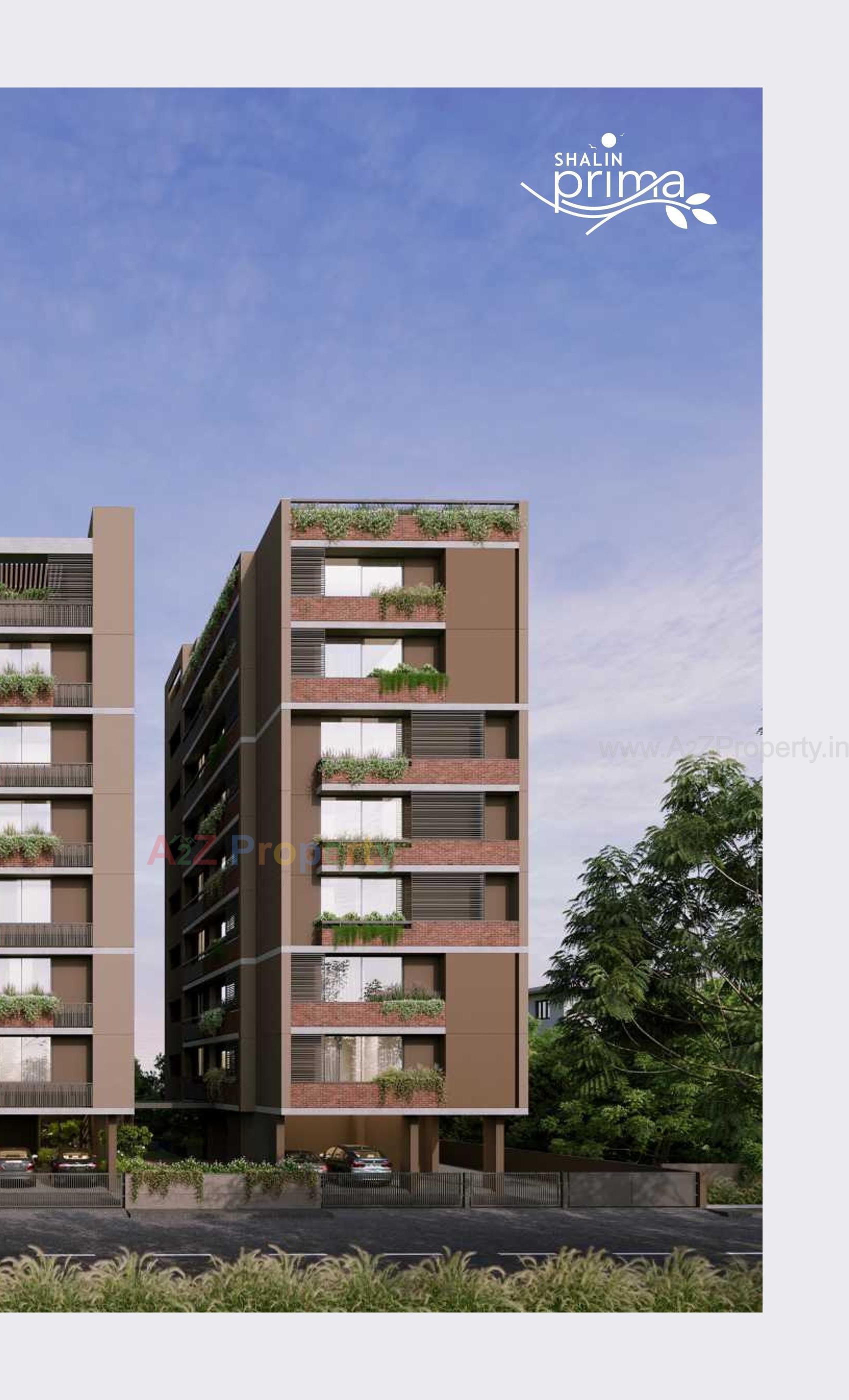3D Elevation of real estate project Shalin Prima located at Paldi, Ahmedabad, Gujarat