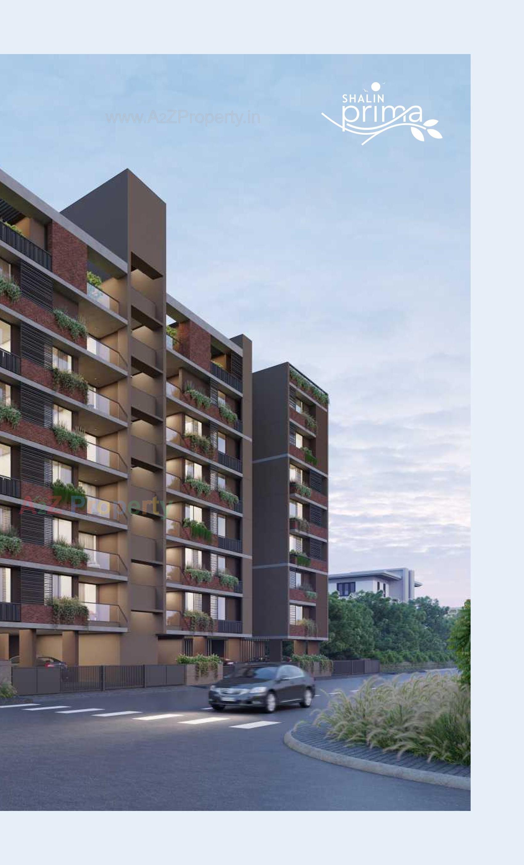 3D Elevation of real estate project Shalin Prima located at Paldi, Ahmedabad, Gujarat