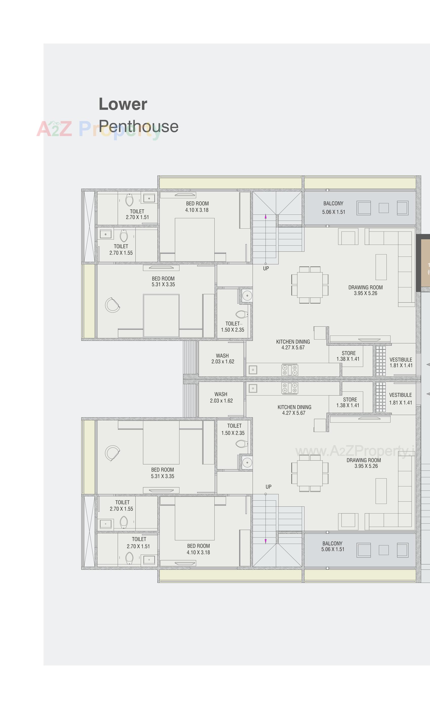 Layout of real estate project Shalin Prima located at Paldi, Ahmedabad, Gujarat