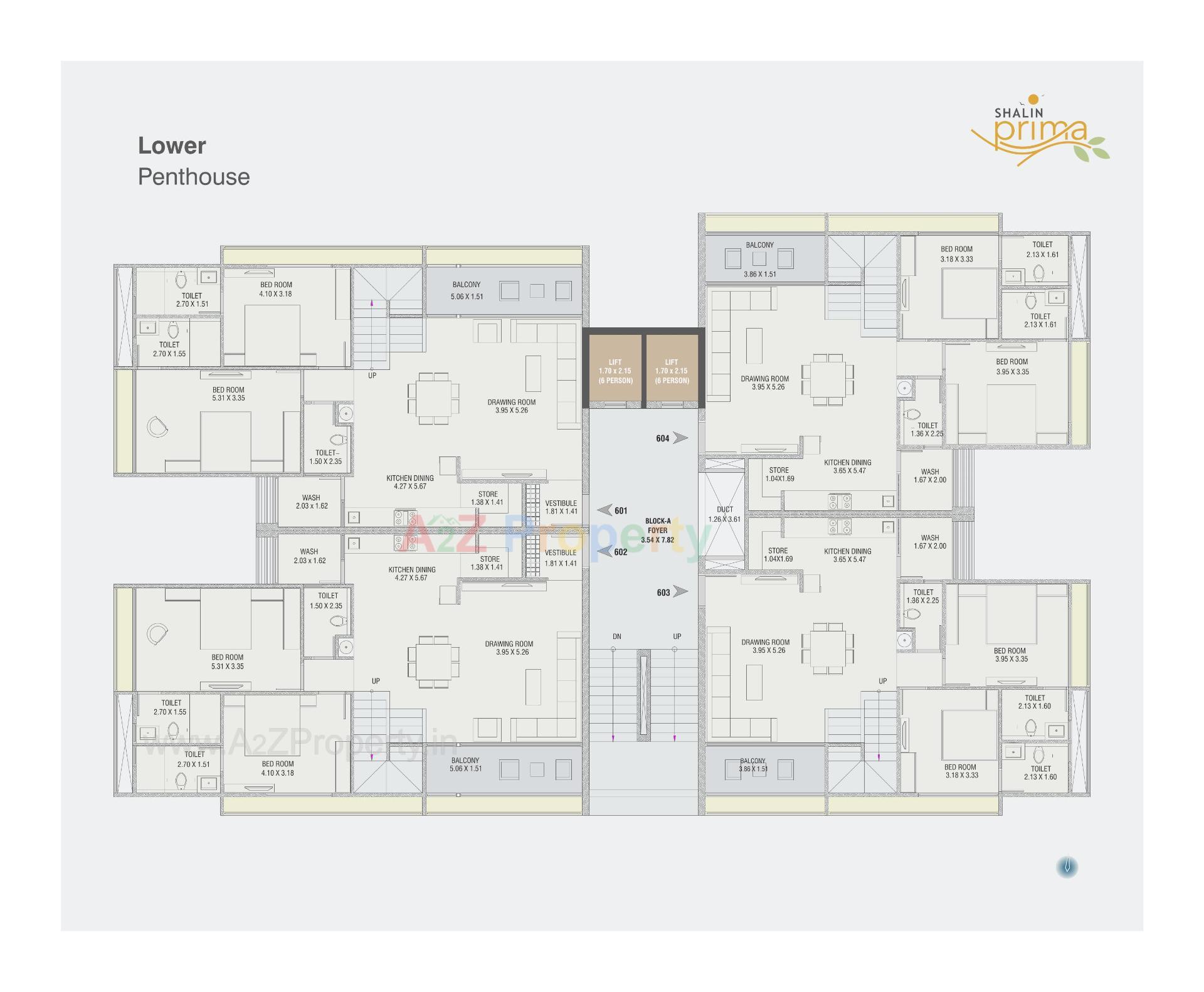 Layout of real estate project Shalin Prima located at Paldi, Ahmedabad, Gujarat