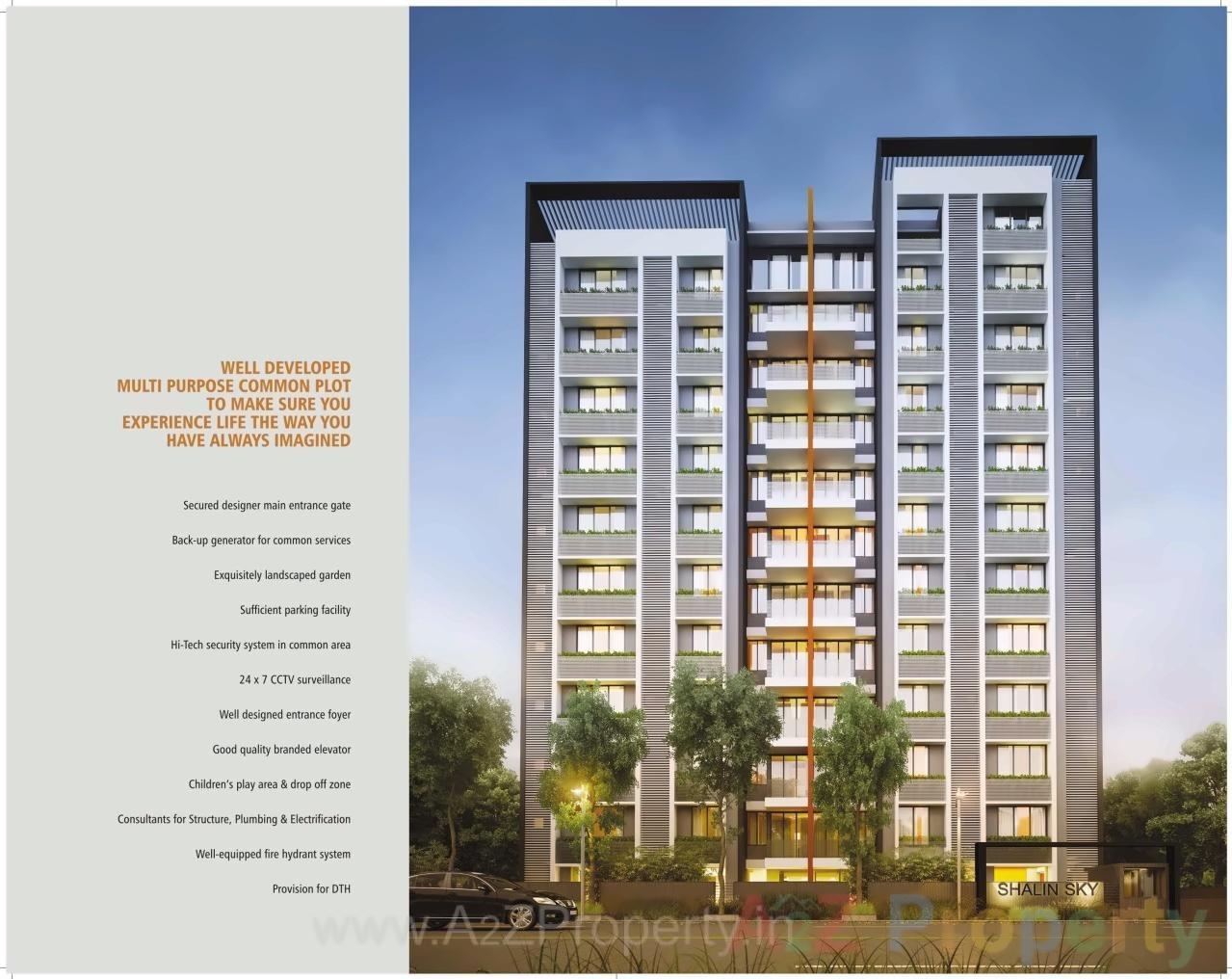 3D Elevation of real estate project Shalin Sky located at Ahmedabad, Ahmedabad, Gujarat