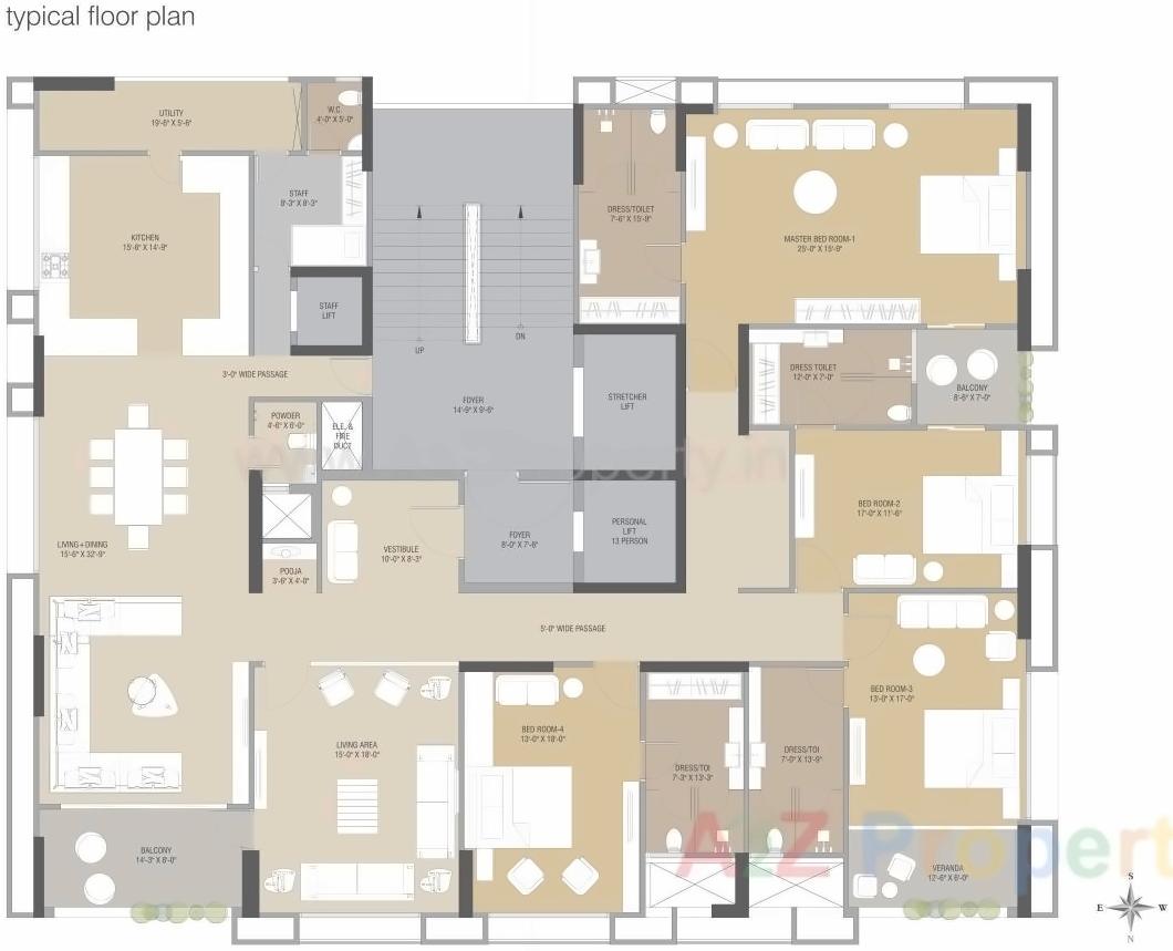Layout of real estate project Shangri La located at Vejalpur, Ahmedabad, Gujarat