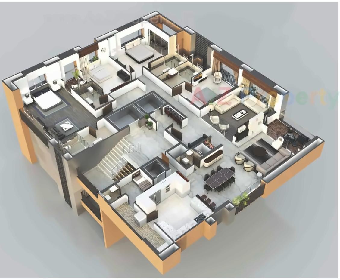 Layout of real estate project Shangri La located at Vejalpur, Ahmedabad, Gujarat