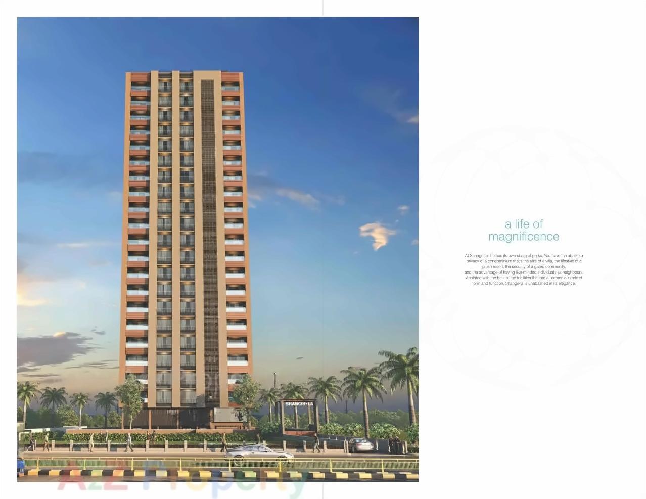3D Elevation of real estate project Shangri La located at Vejalpur, Ahmedabad, Gujarat