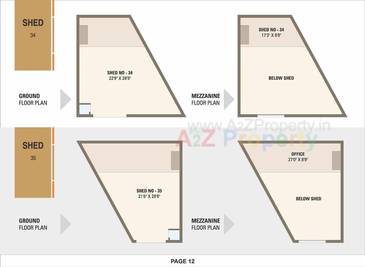 Layout of real estate project Shankeshwar Industrial Park located at Vatva, Ahmedabad, Gujarat