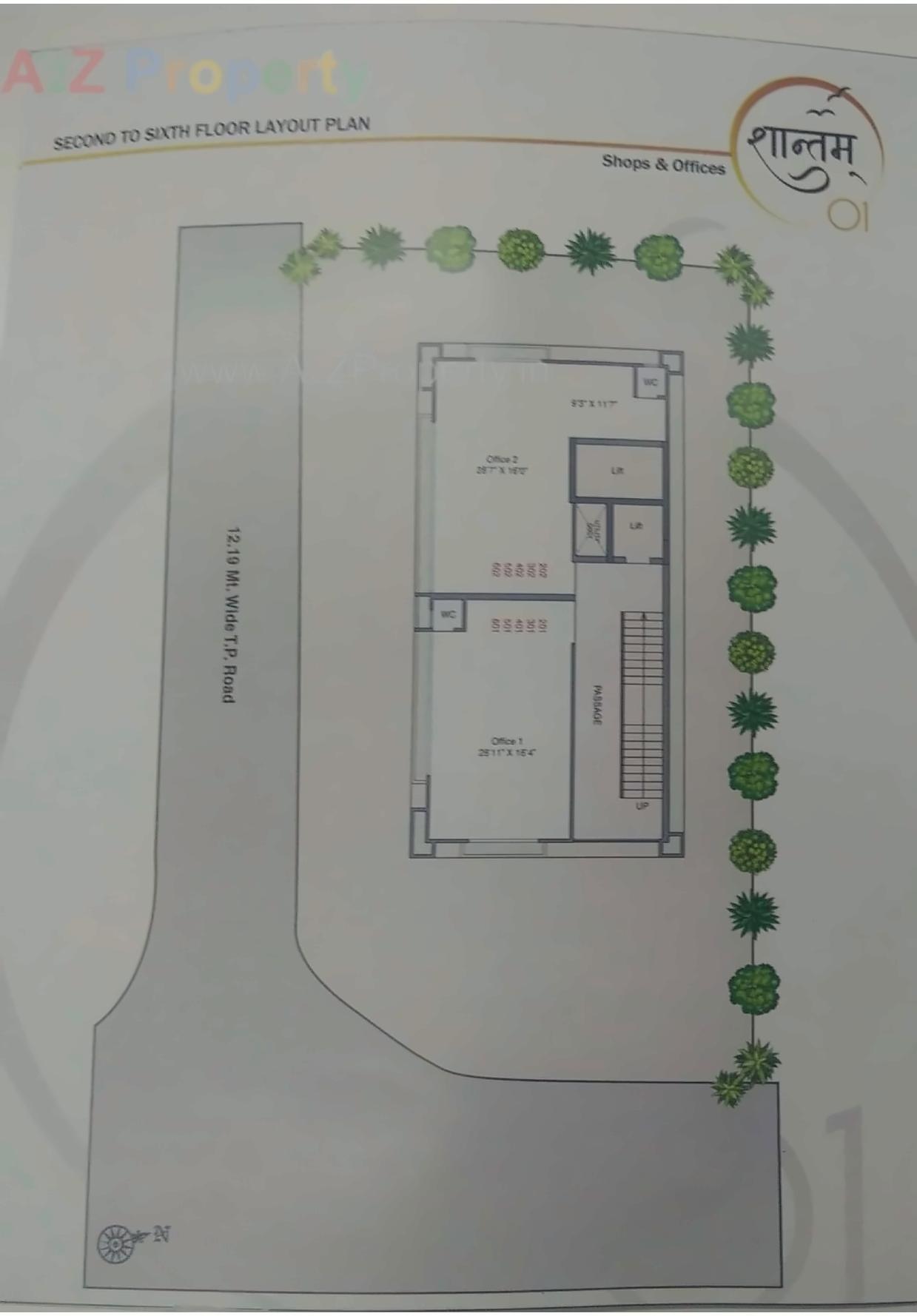 Layout of real estate project Shantam   0 located at Naroda, Ahmedabad, Gujarat