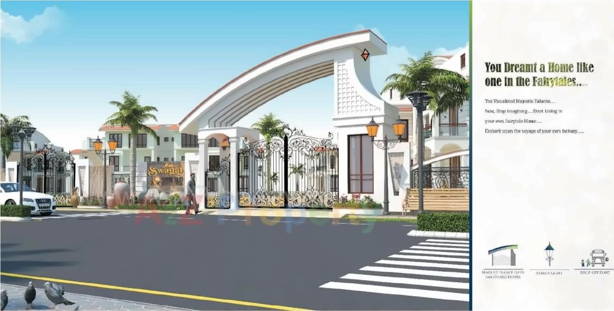 3D Elevation of real estate project Shantanam Bunglows located at Nikol, Ahmedabad, Gujarat