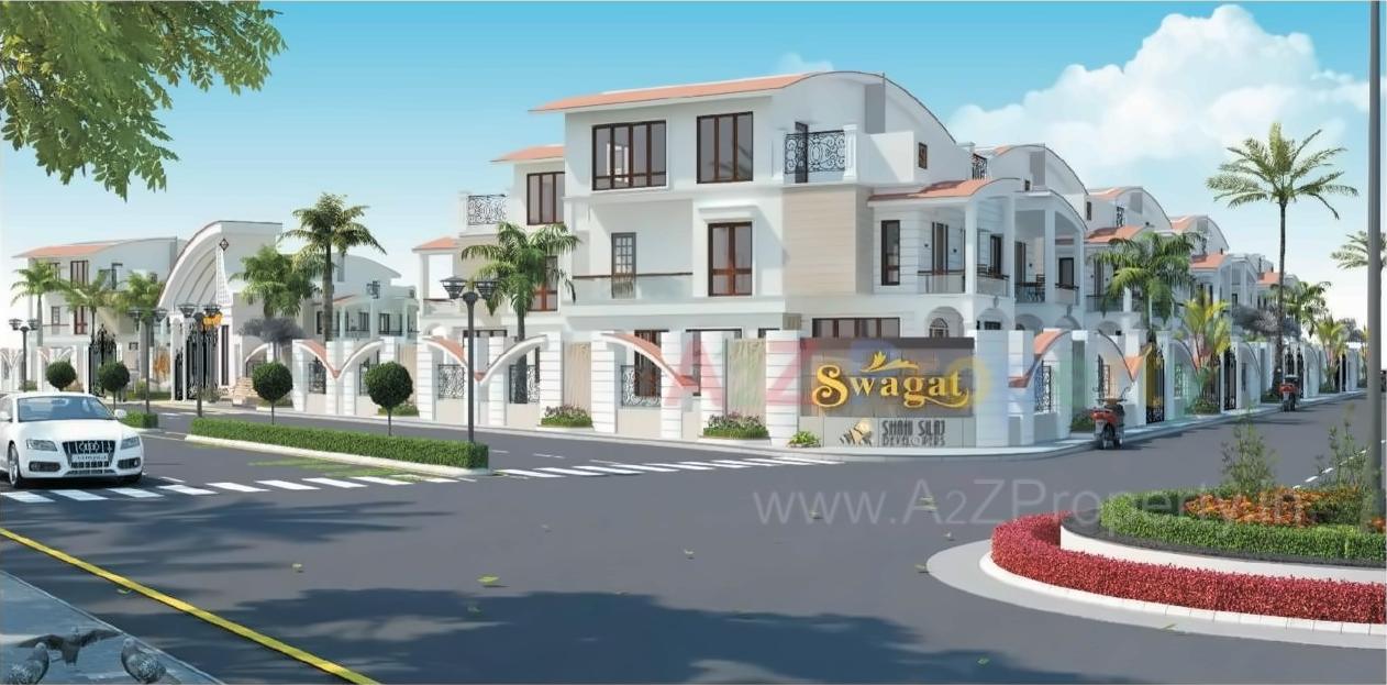 3D Elevation of real estate project Shantanam Bunglows located at Nikol, Ahmedabad, Gujarat