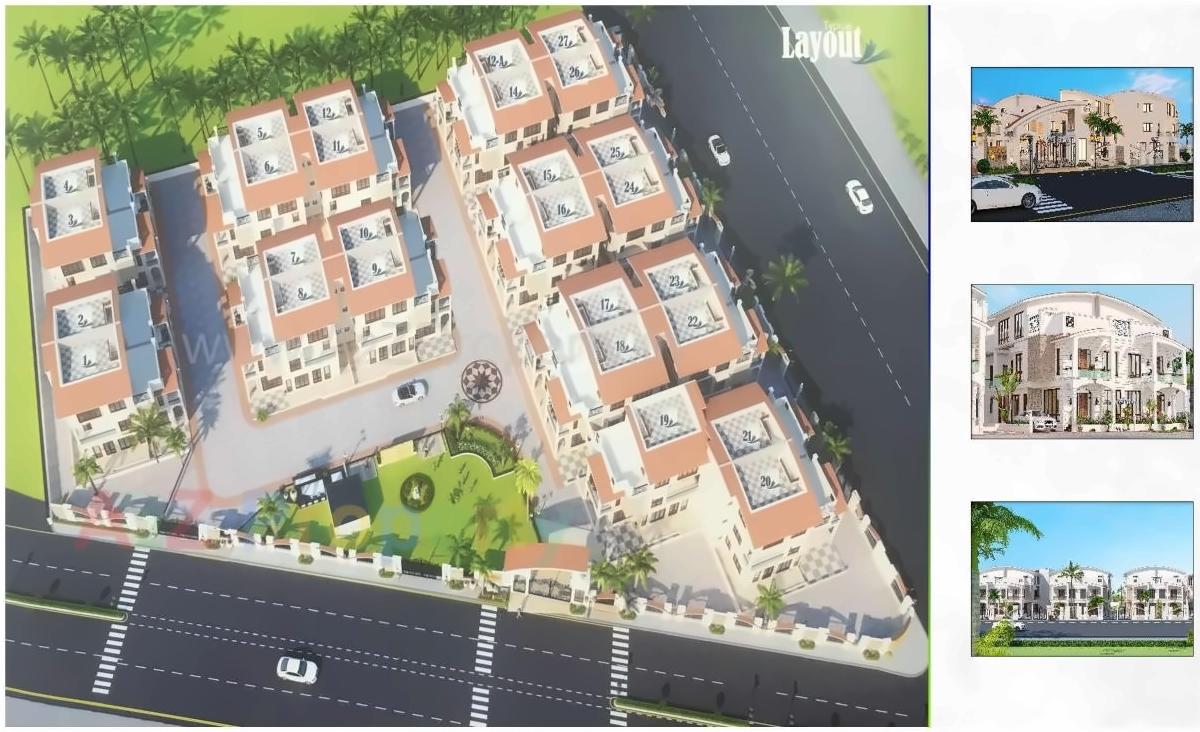Layout of real estate project Shantanam Bunglows located at Nikol, Ahmedabad, Gujarat