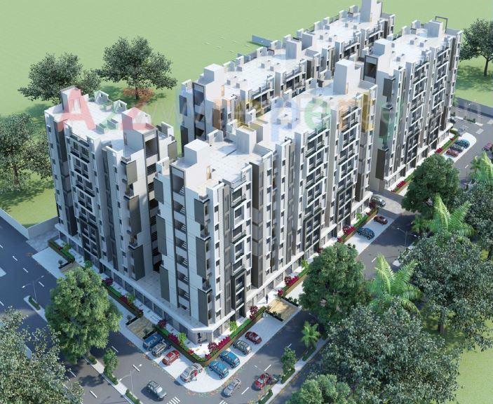 3D Elevation of real estate project Shanti Shukra located at Narol, Ahmedabad, Gujarat
