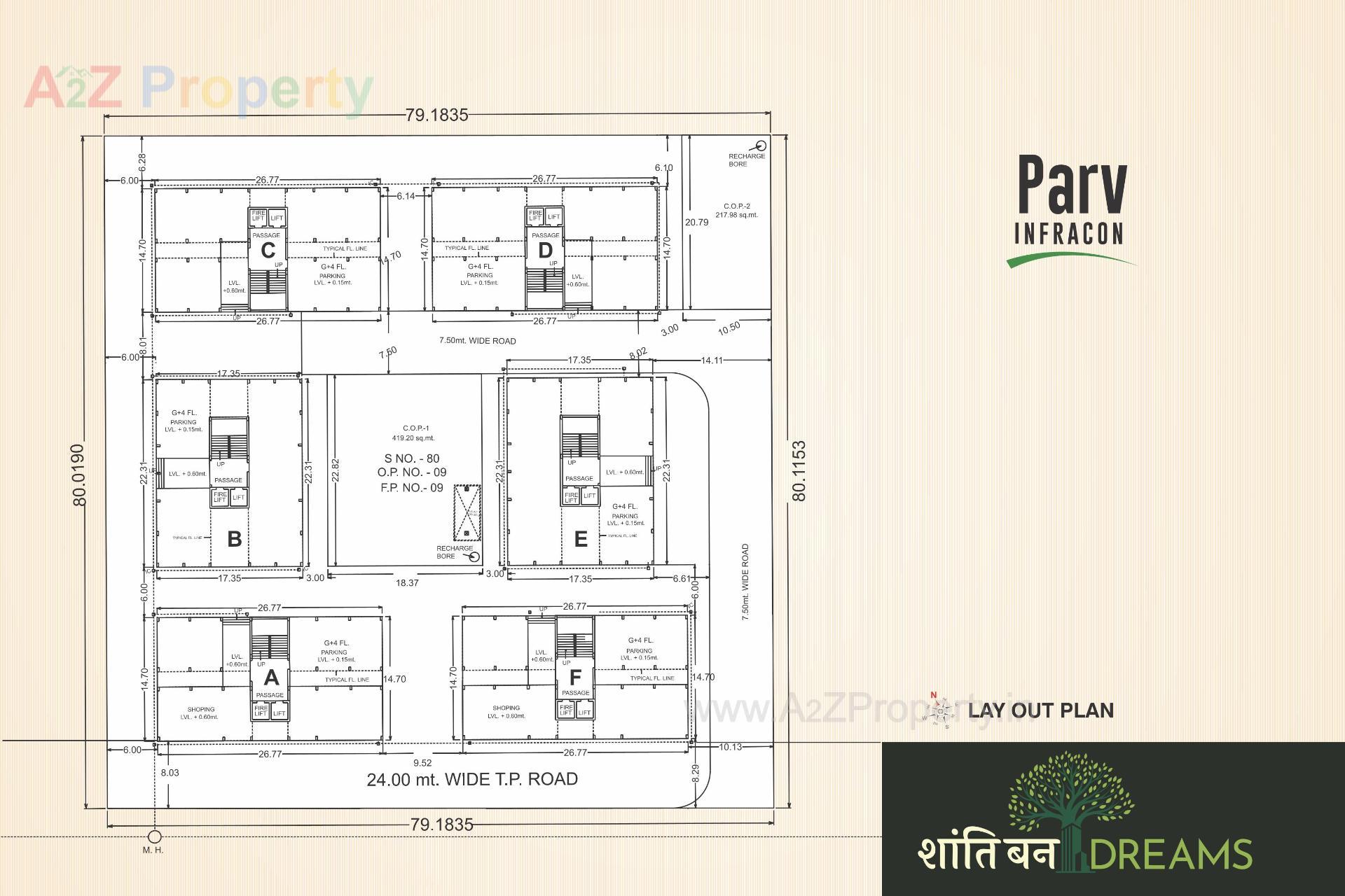 Layout of real estate project Shantiban Dreams located at Ahmedabad, Ahmedabad, Gujarat