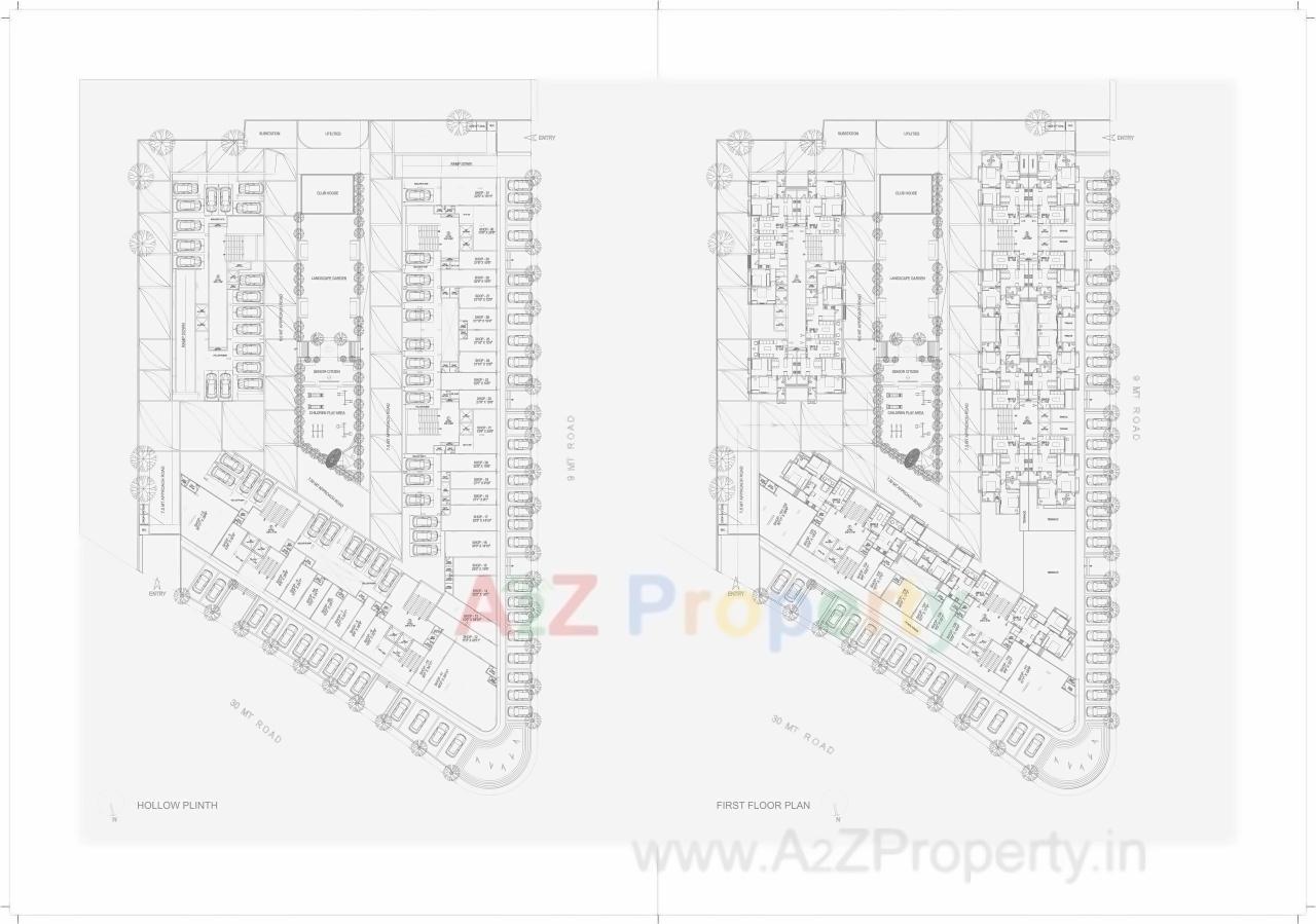 Layout of real estate project Shantideep located at Ranip, Ahmedabad, Gujarat
