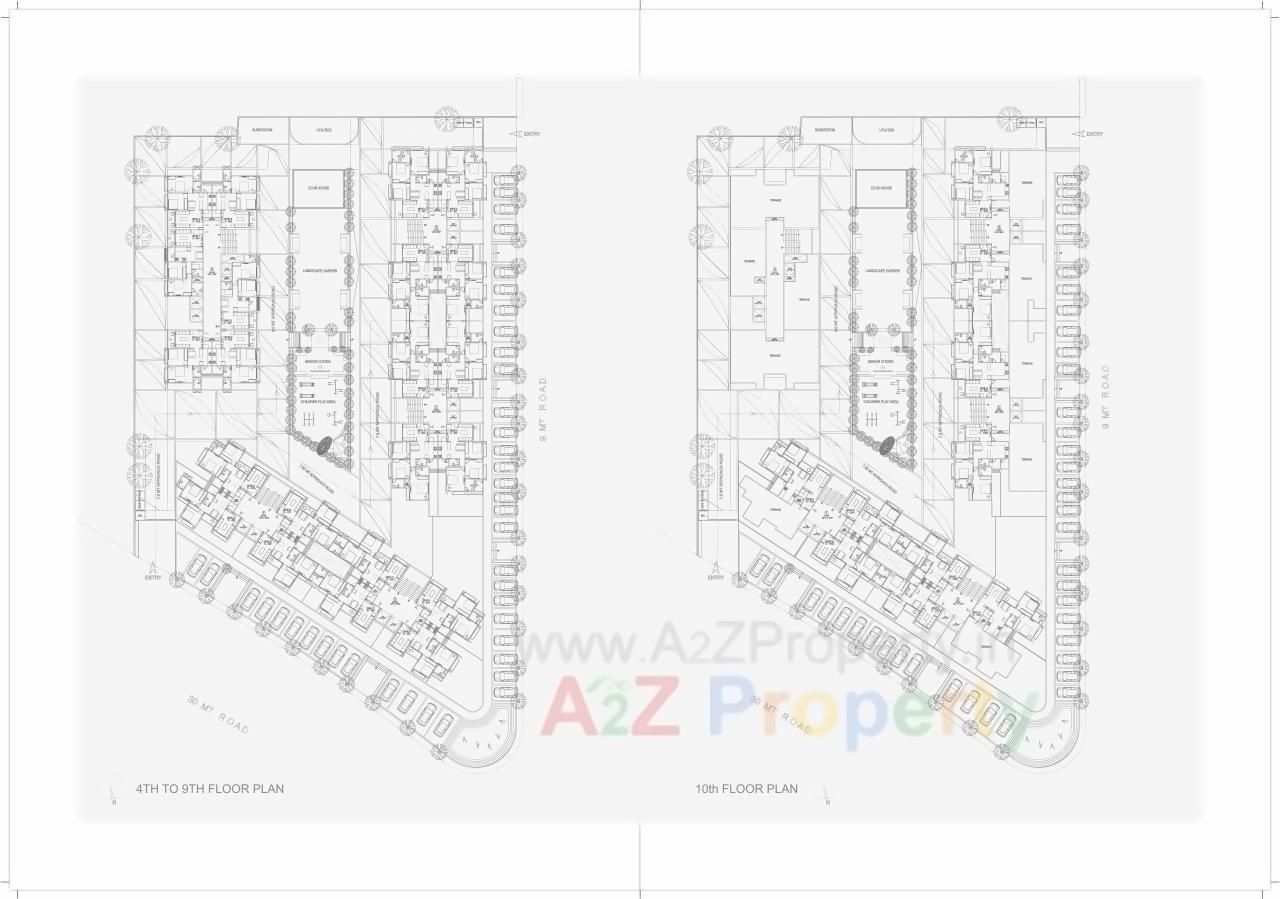 Layout of real estate project Shantideep located at Ranip, Ahmedabad, Gujarat