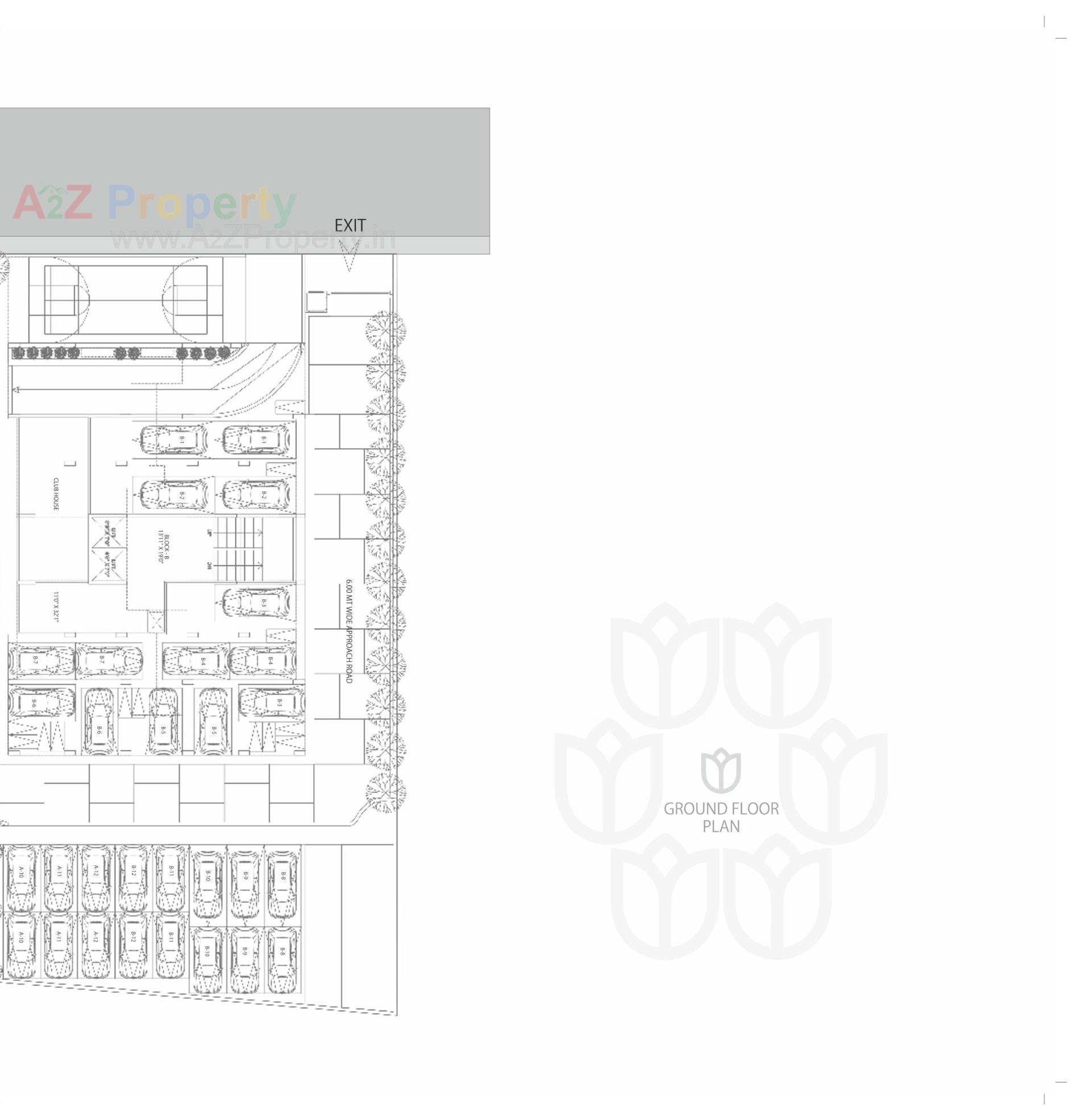 Layout of real estate project Shantideep located at Ranip, Ahmedabad, Gujarat