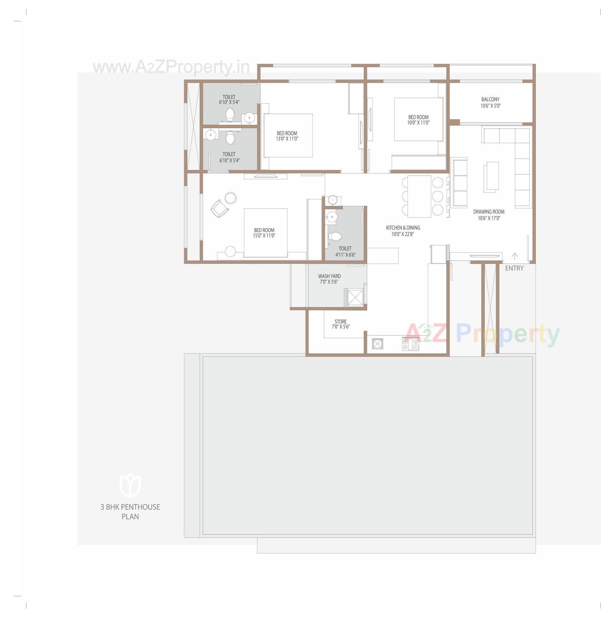 Layout of real estate project Shantideep located at Ranip, Ahmedabad, Gujarat