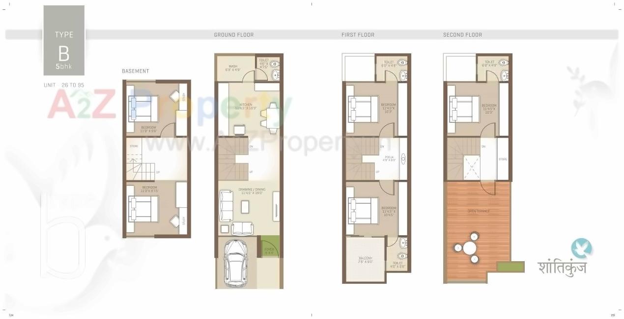 Layout of real estate project Shantikunj located at Hanspura, Ahmedabad, Gujarat