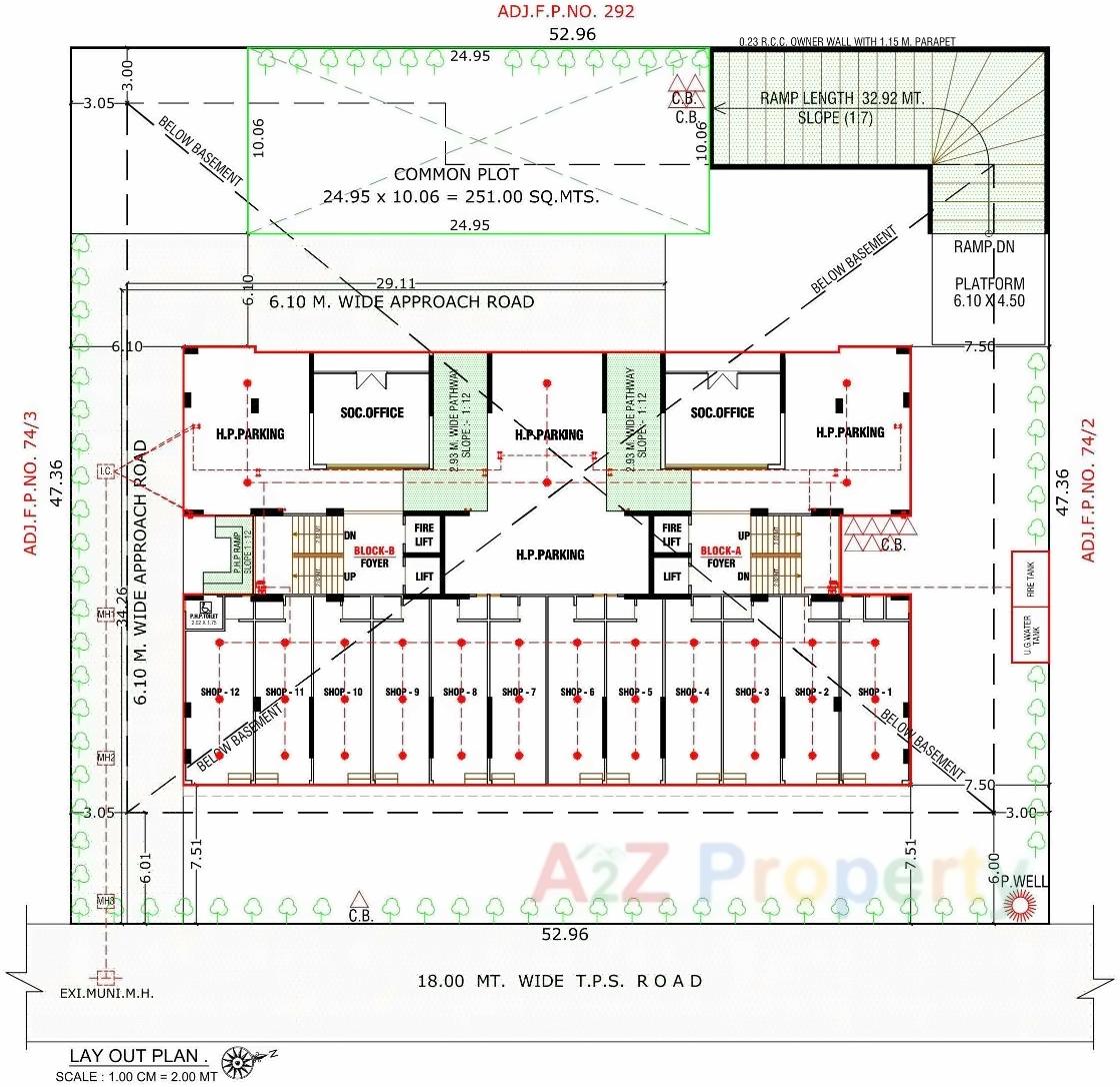 Layout of real estate project Shantim located at Ahmedabad, Ahmedabad, Gujarat