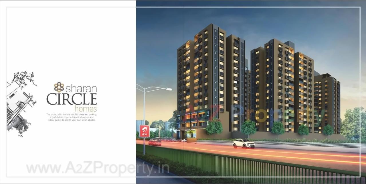 3D Elevation of real estate project Sharan Circle Homes located at Chandkheda, Ahmedabad, Gujarat
