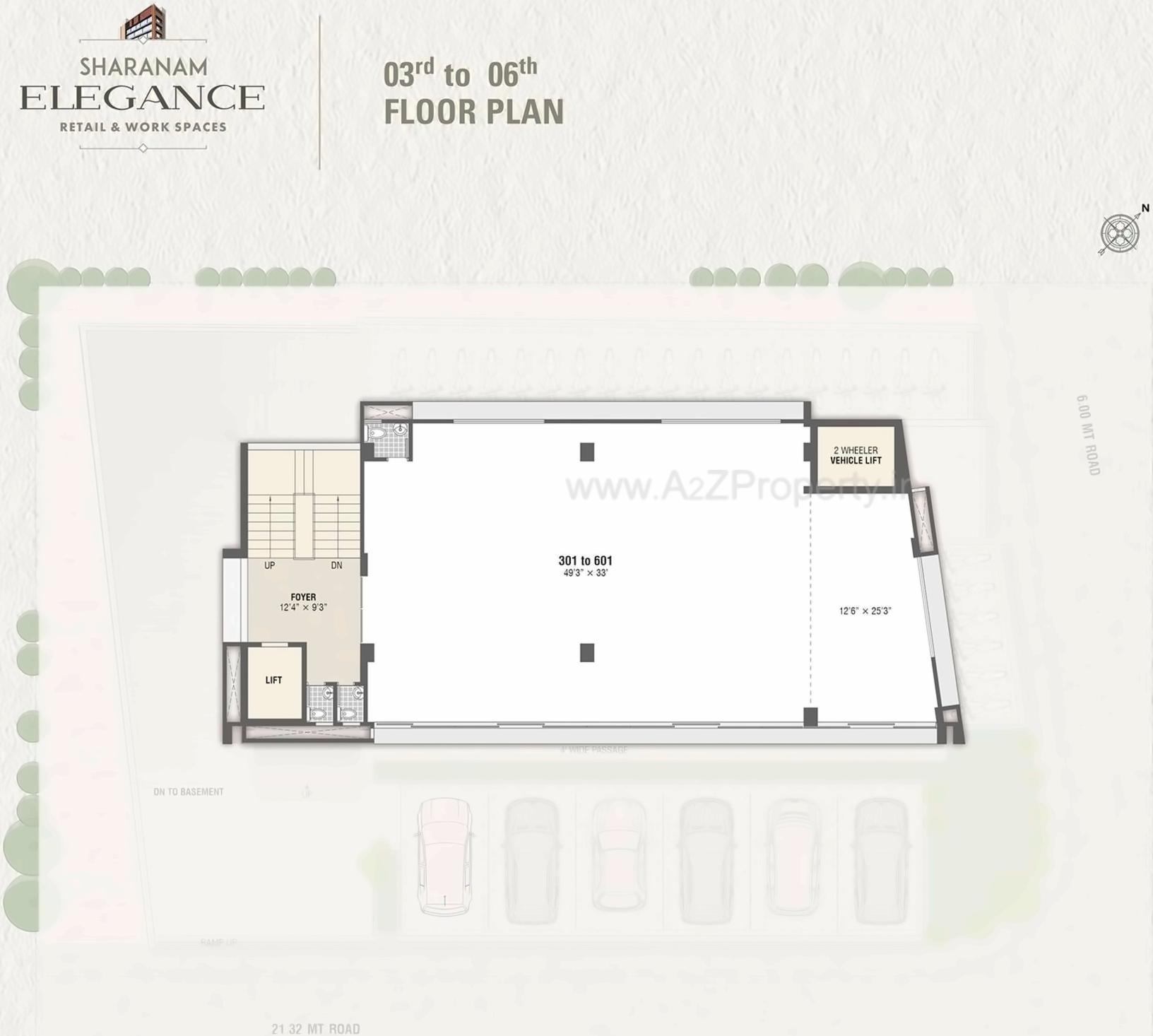 Layout of real estate project Sharanam Elegance located at Manipur, Ahmedabad, Gujarat
