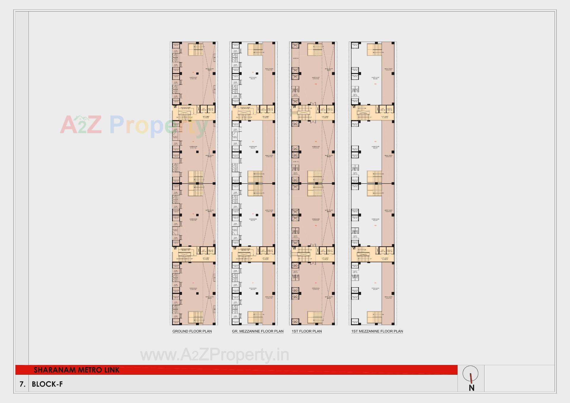 Layout of real estate project Sharanam Metrolinks located at Rakhiyal, Ahmedabad, Gujarat
