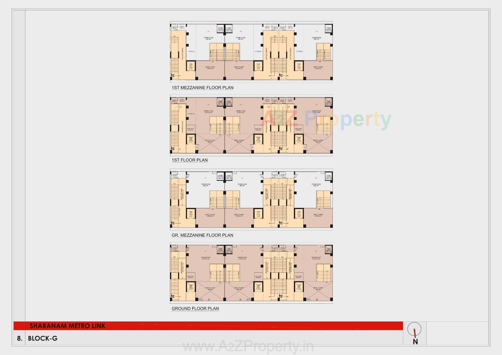 Layout of real estate project Sharanam Metrolinks located at Rakhiyal, Ahmedabad, Gujarat