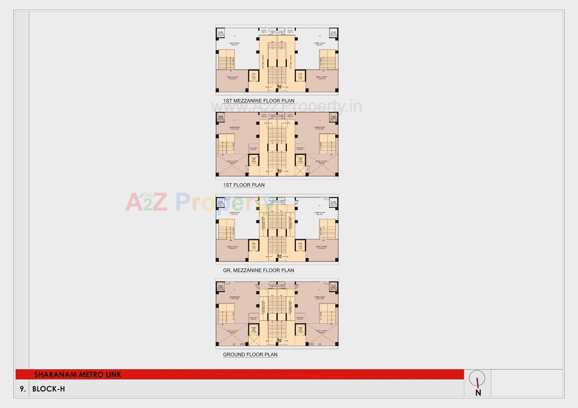Layout of real estate project Sharanam Metrolinks located at Rakhiyal, Ahmedabad, Gujarat