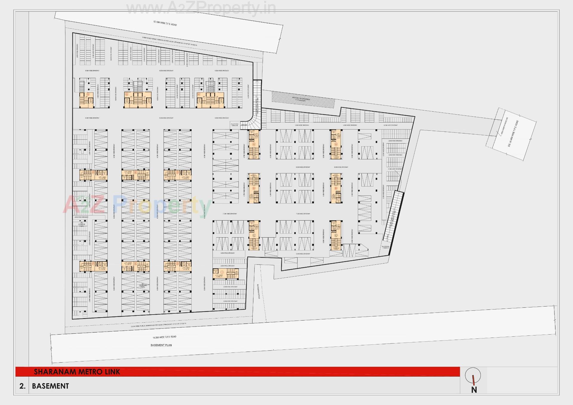 Layout of real estate project Sharanam Metrolinks located at Rakhiyal, Ahmedabad, Gujarat