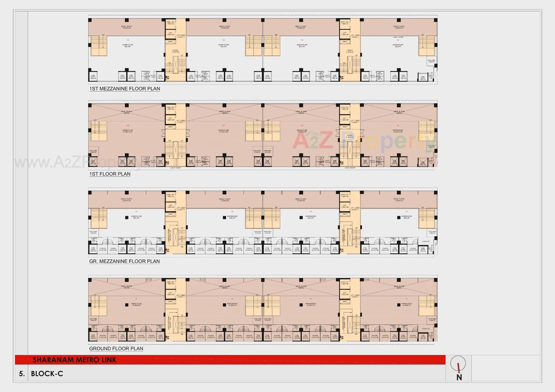 Layout of real estate project Sharanam Metrolinks located at Rakhiyal, Ahmedabad, Gujarat