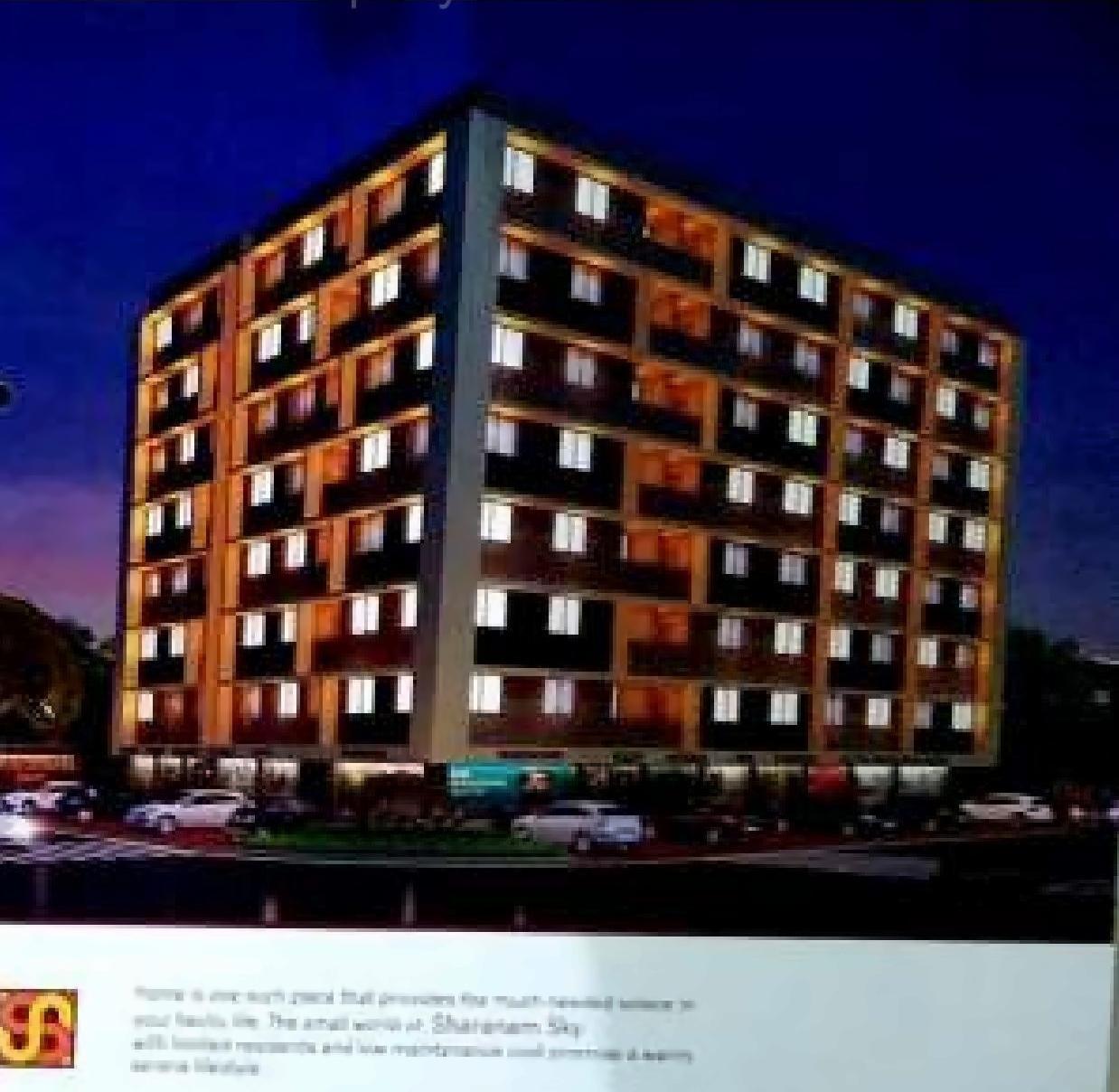 3D Elevation of real estate project Sharanam Sky Block A1+b located at Vastral, Ahmedabad, Gujarat