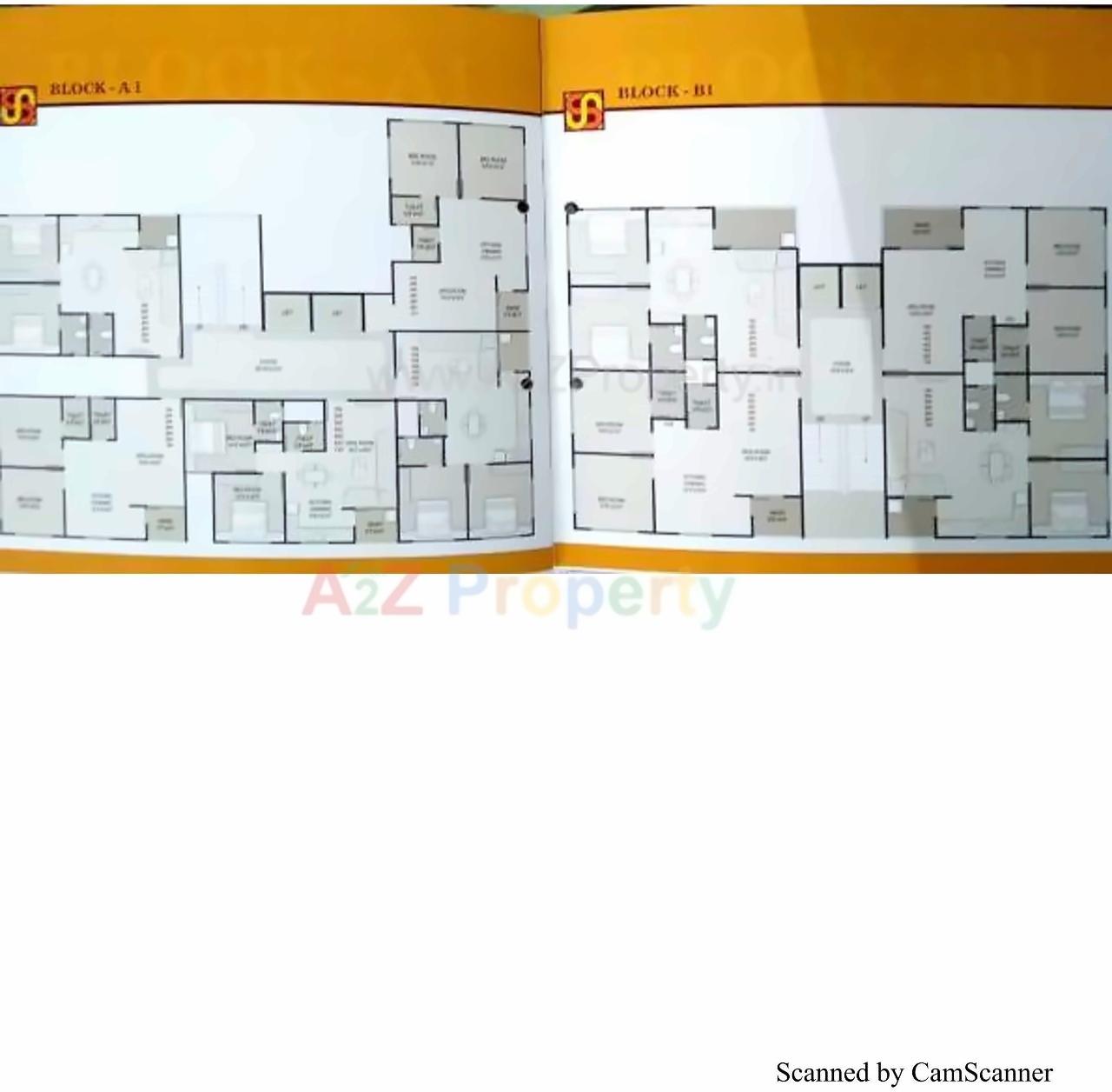 Layout of real estate project Sharanam Sky Block A1+b located at Vastral, Ahmedabad, Gujarat