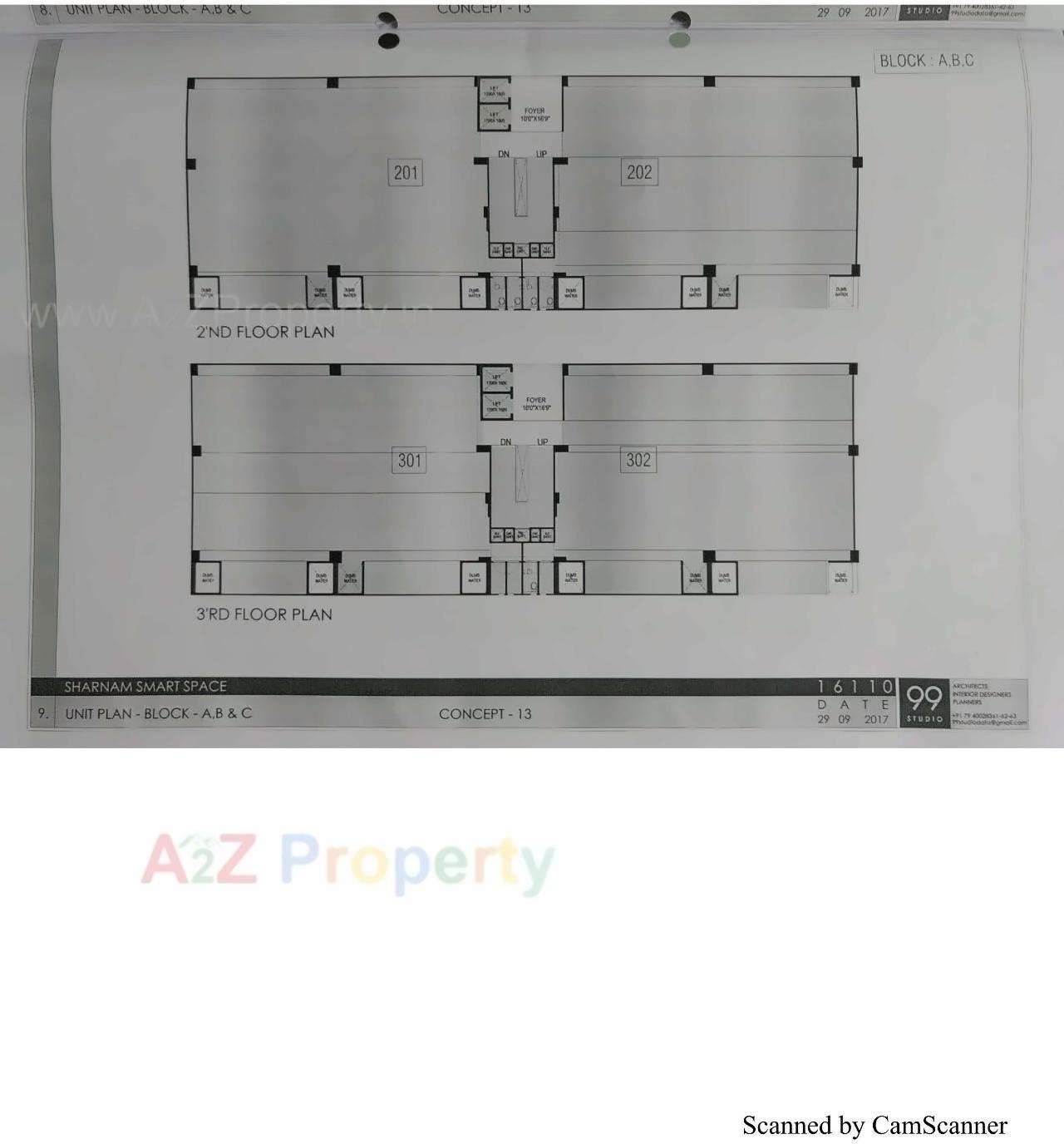 Layout of real estate project Sharanam Smart Space located at Mithipur, Ahmedabad, Gujarat