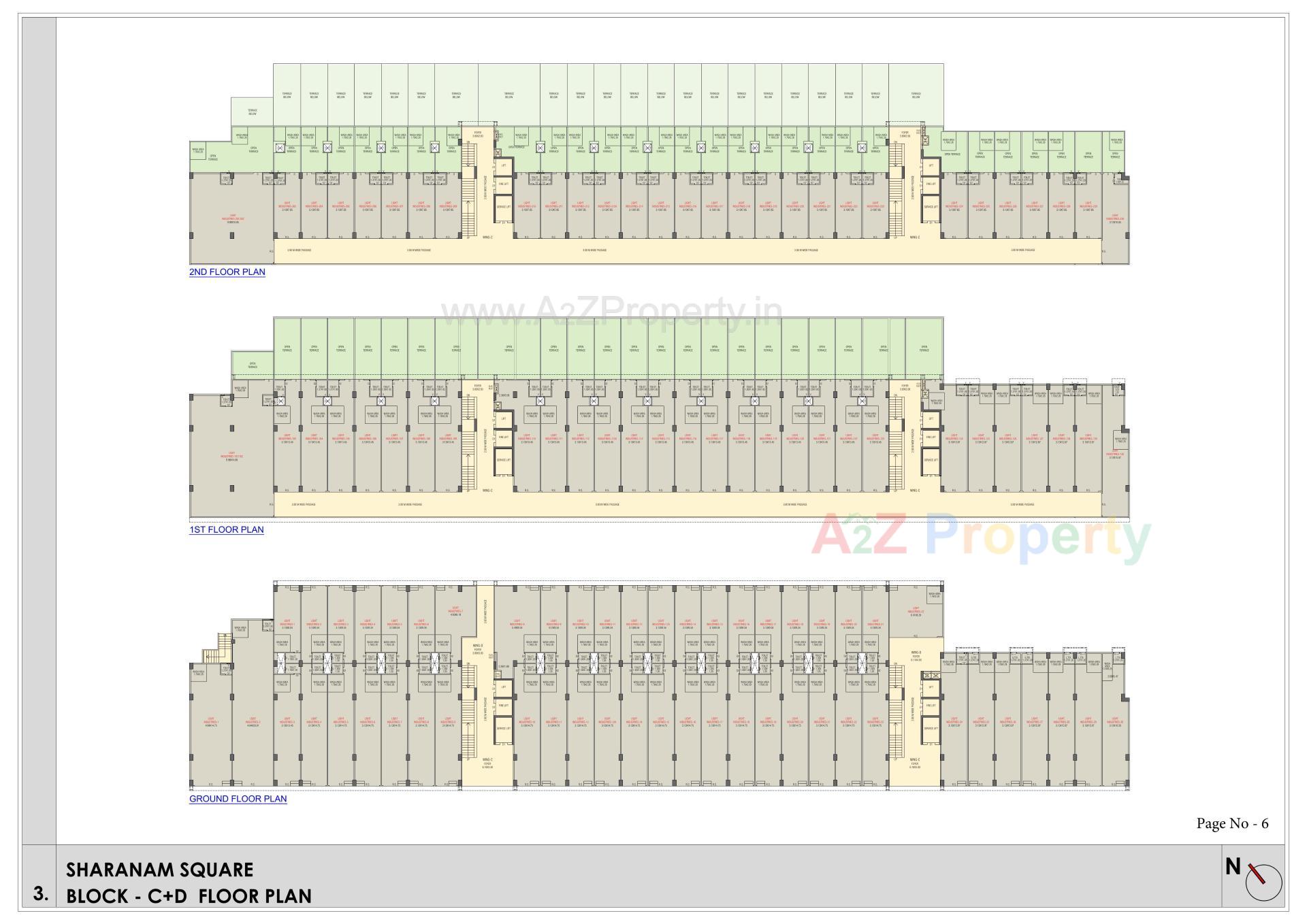 Layout of real estate project Sharanam Square located at Mithipur-rakhiyal, Ahmedabad, Gujarat