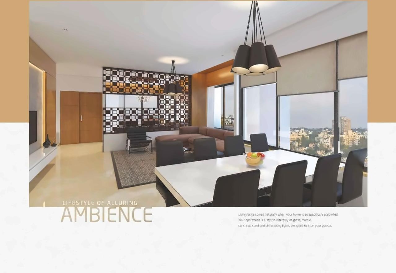 3D Elevation of real estate project Sharanya Bellevue located at Thaltej, Ahmedabad, Gujarat